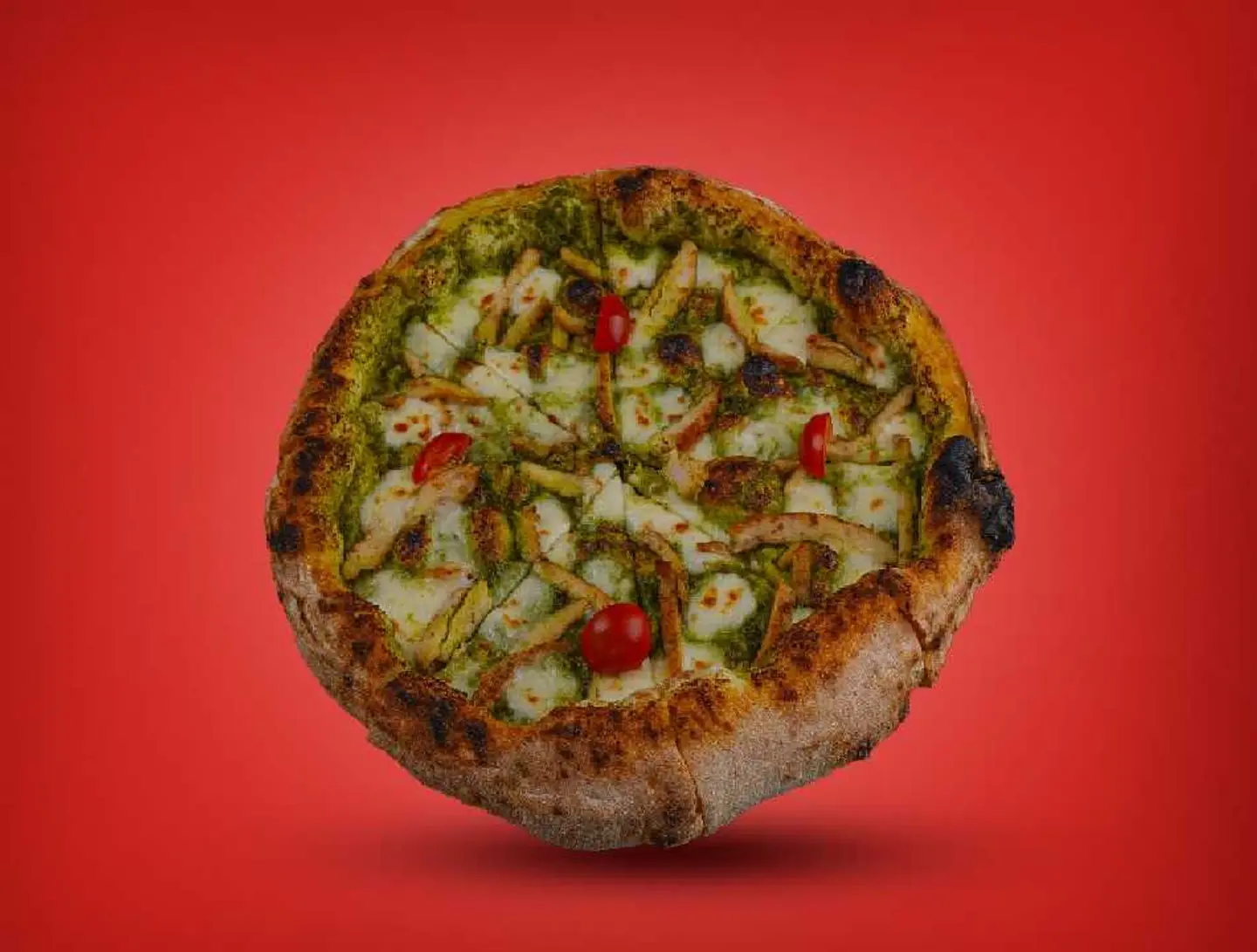 بيتزا دجاج الريحان الايطالي