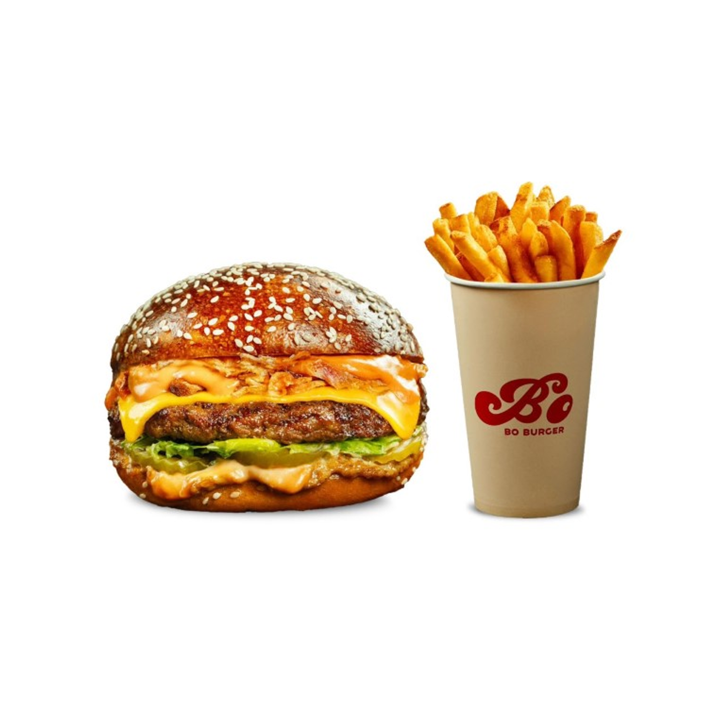 Bo Burger And Fries