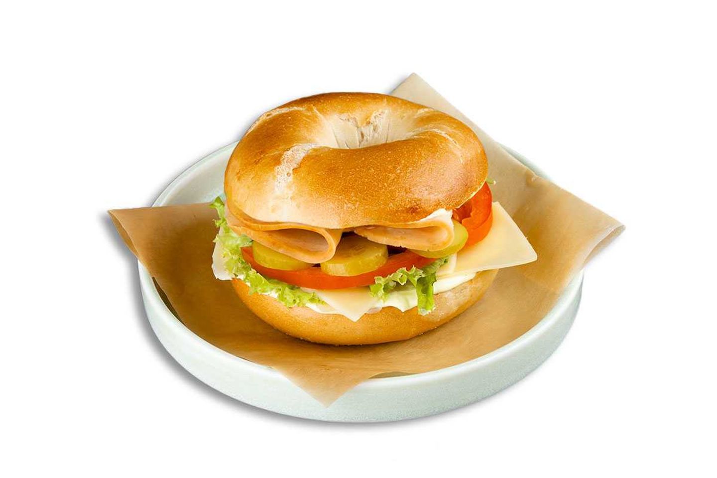 Turkey & Cheese Bagel [ 1+1 ]