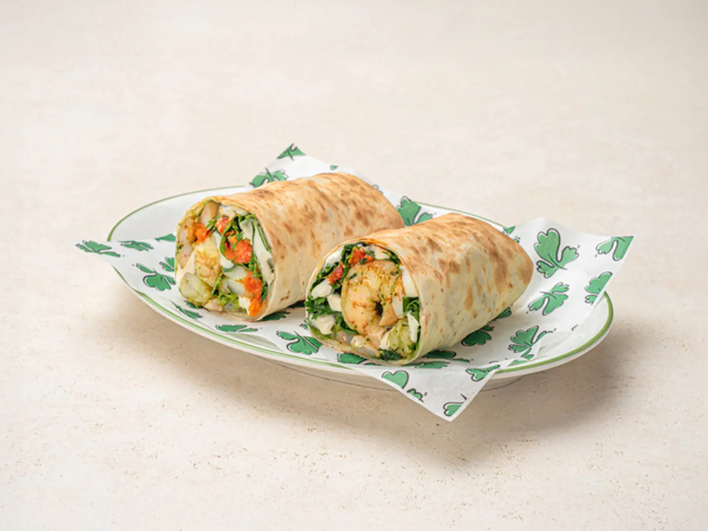 راب الجمبري بالليمون والطحينة