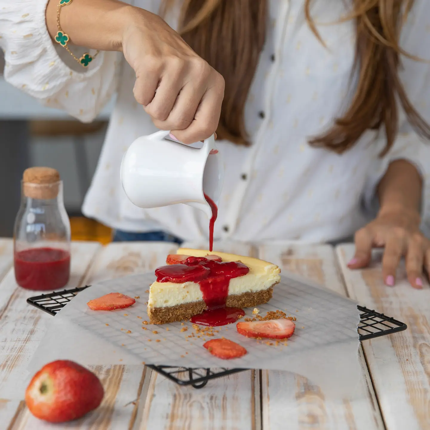 Gluten Free Strawberry Cheese Cake