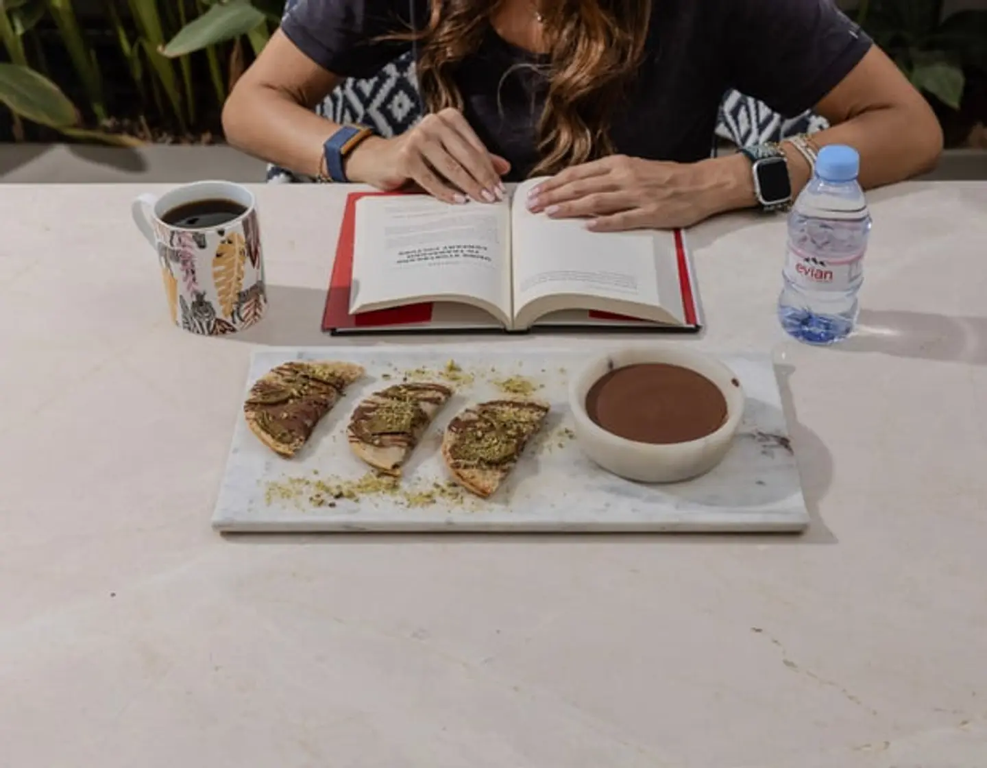 كريب الفستق والشوكولاتة الخالي من الجلوتين