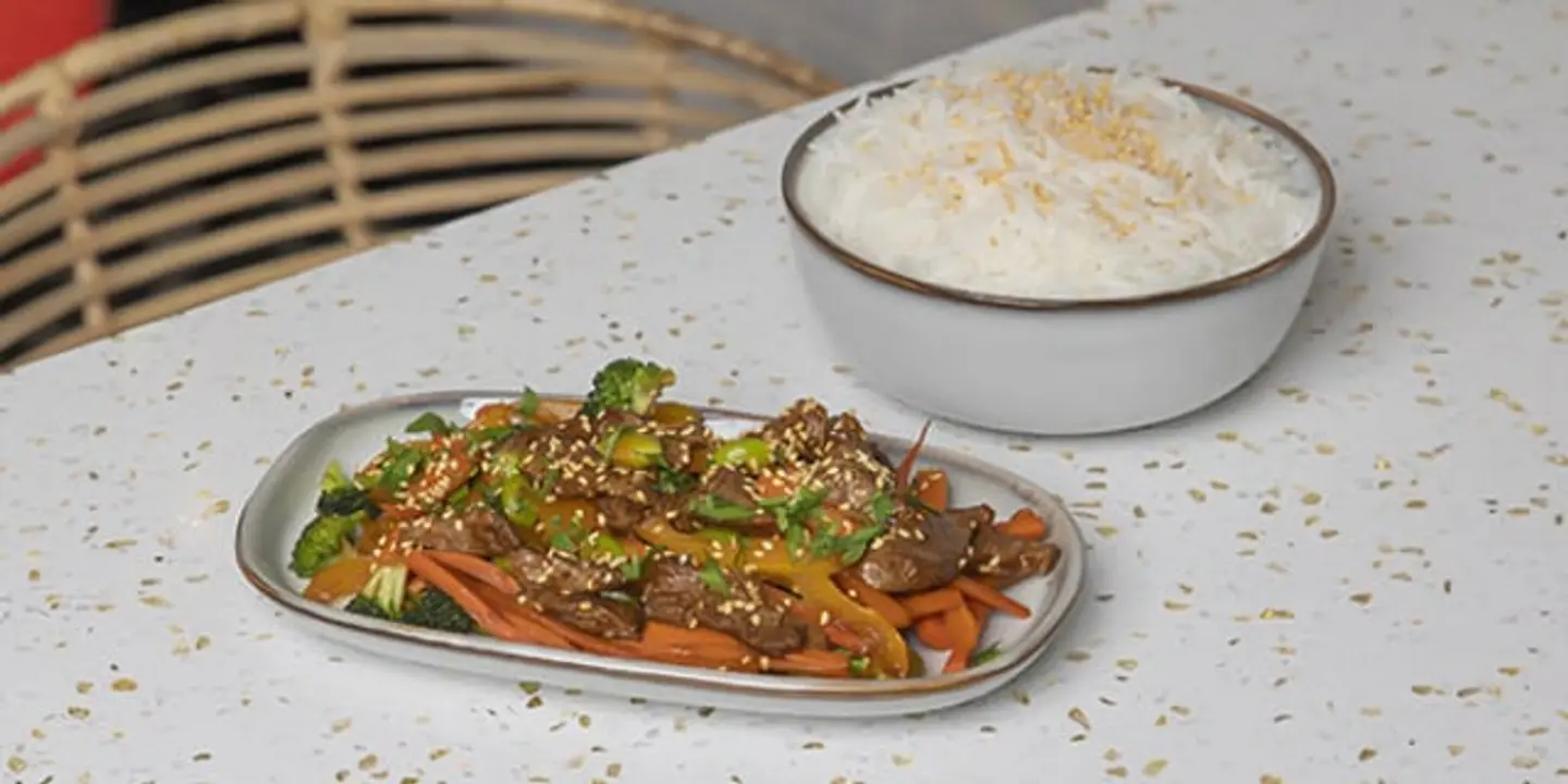 طبق اللحم الاسيوي