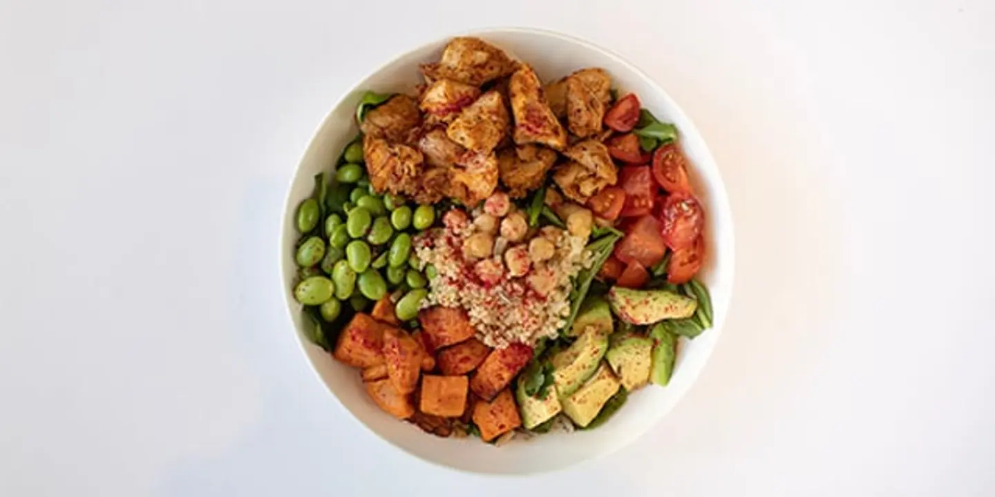 سلطة البطاطا الحلوة والدجاج