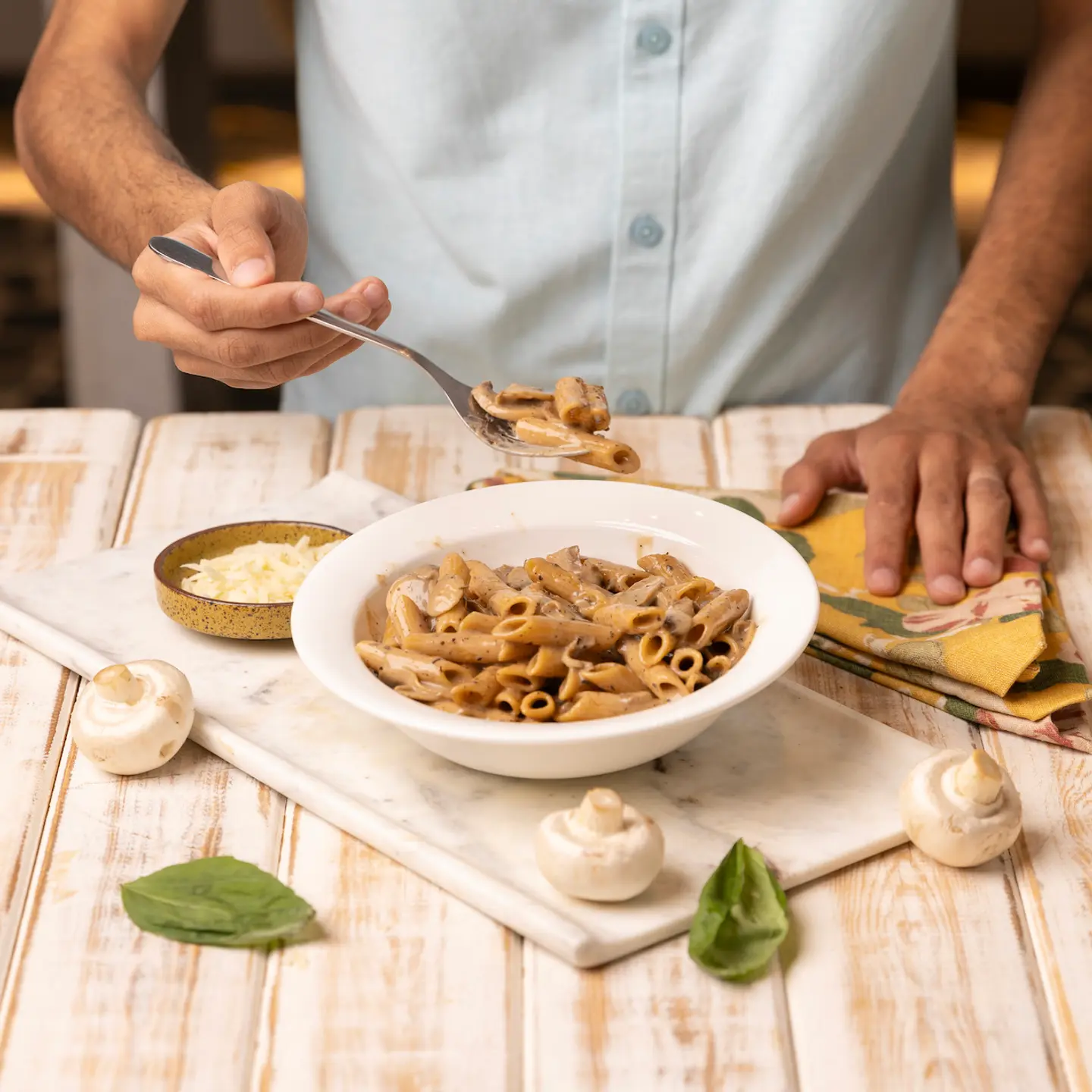Gluten Free Creamy Mushroom Pasta