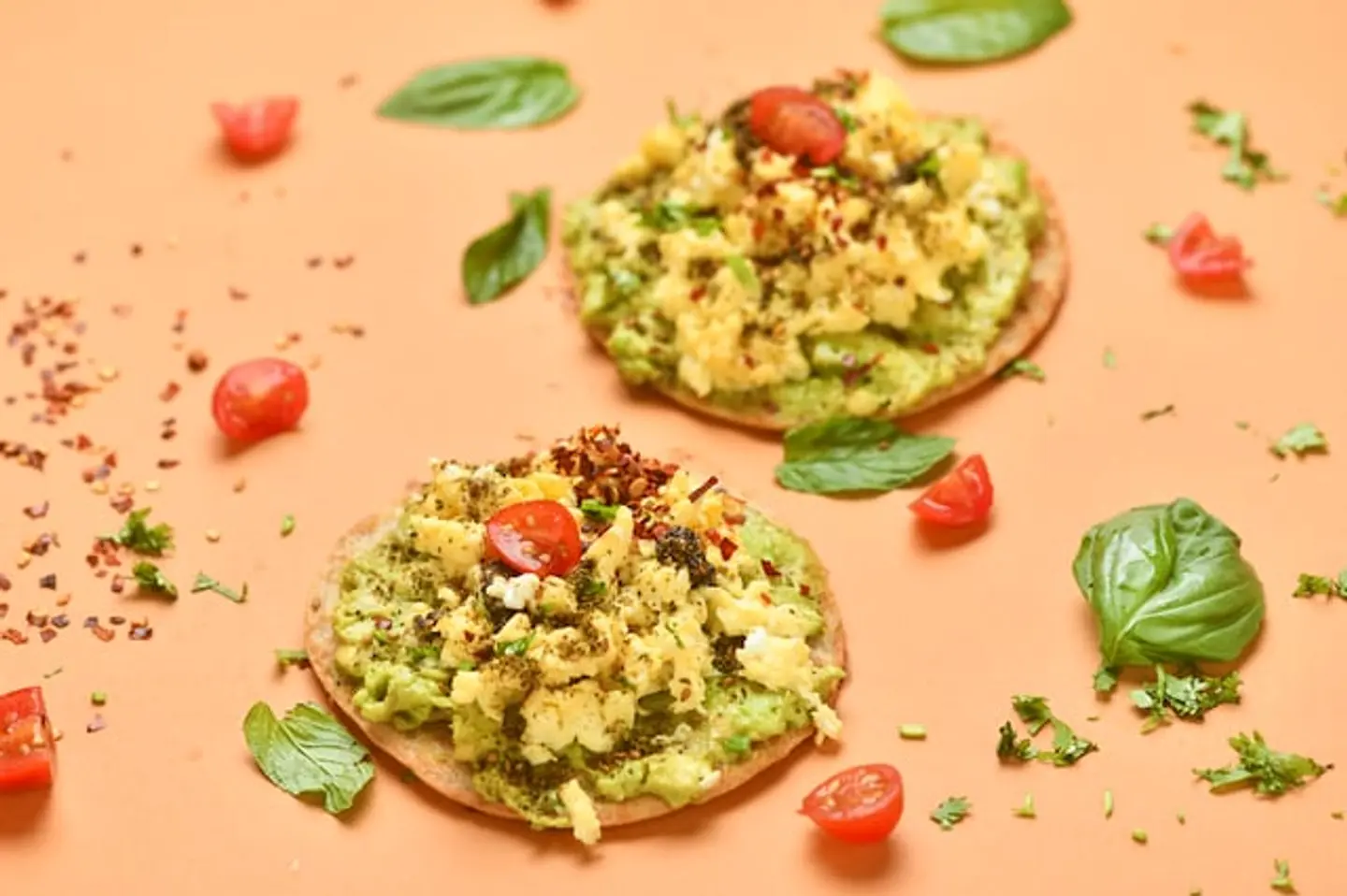 فلات برد بيض بالافوكادو الكيتو الخالي من الجلوتين