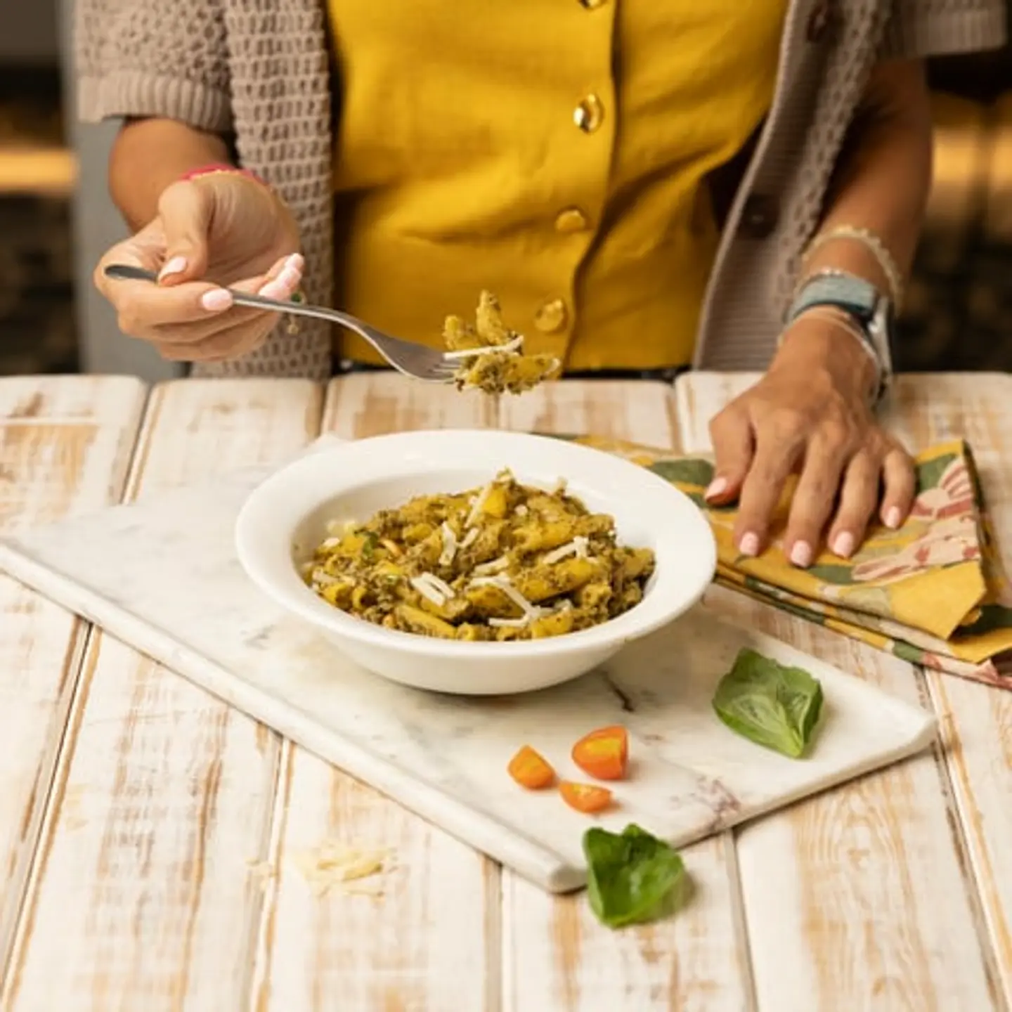 بيستو باستا خالية من الجلوتين