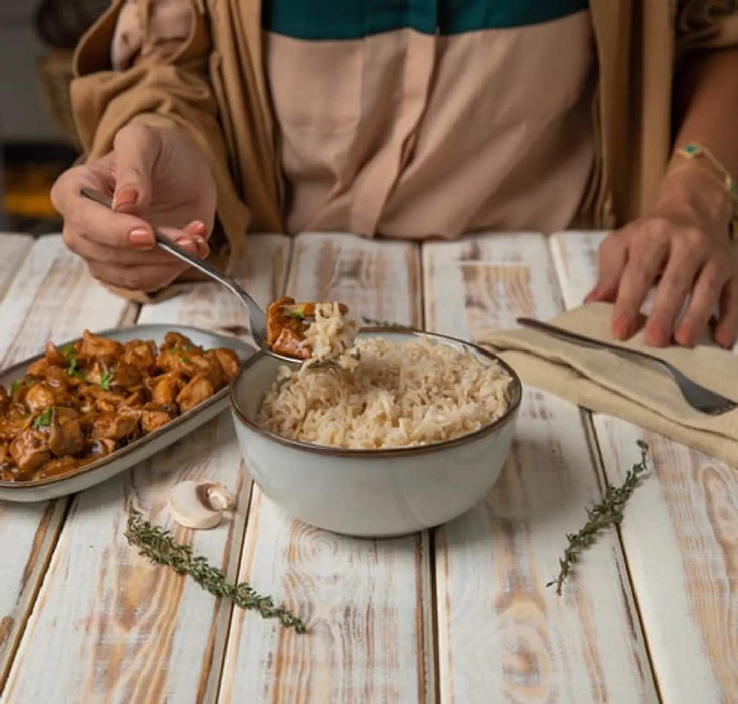 دجاج ستروجانوف الصحية