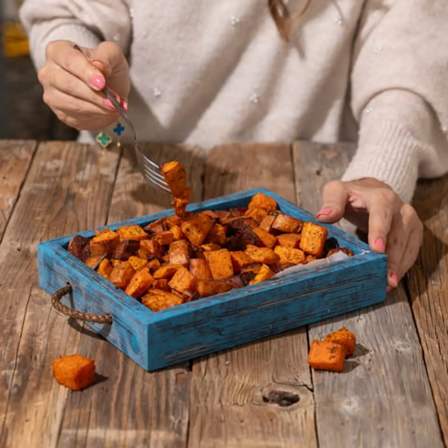 البطاطا الحلوة المقرومشة