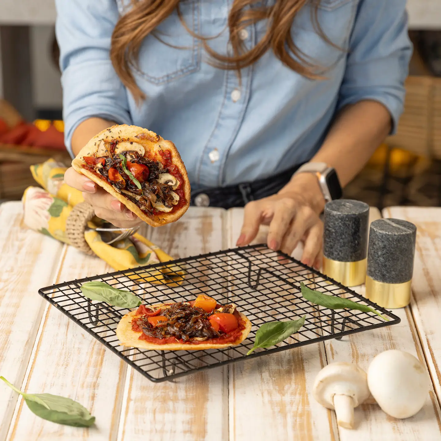 Hbv Gf Mushroom Pizza