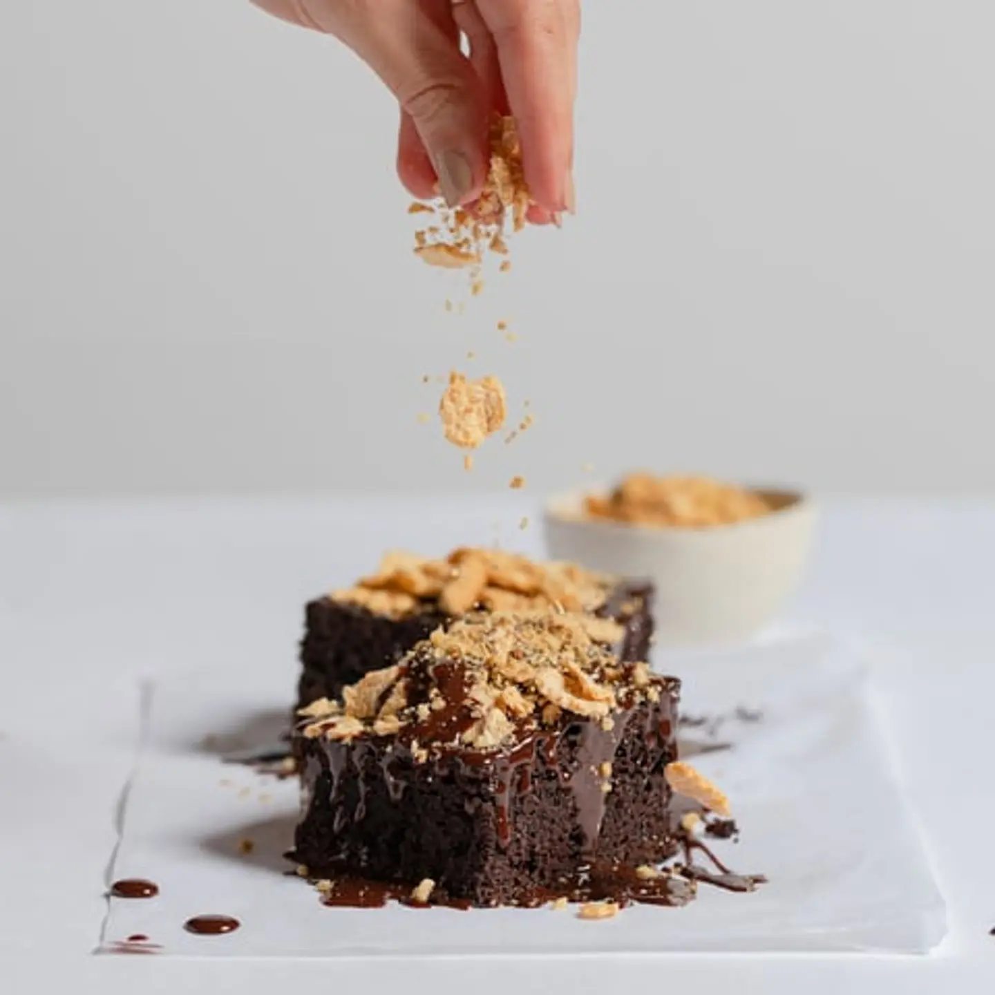 كتكات براونى الخالي من الجلوتين