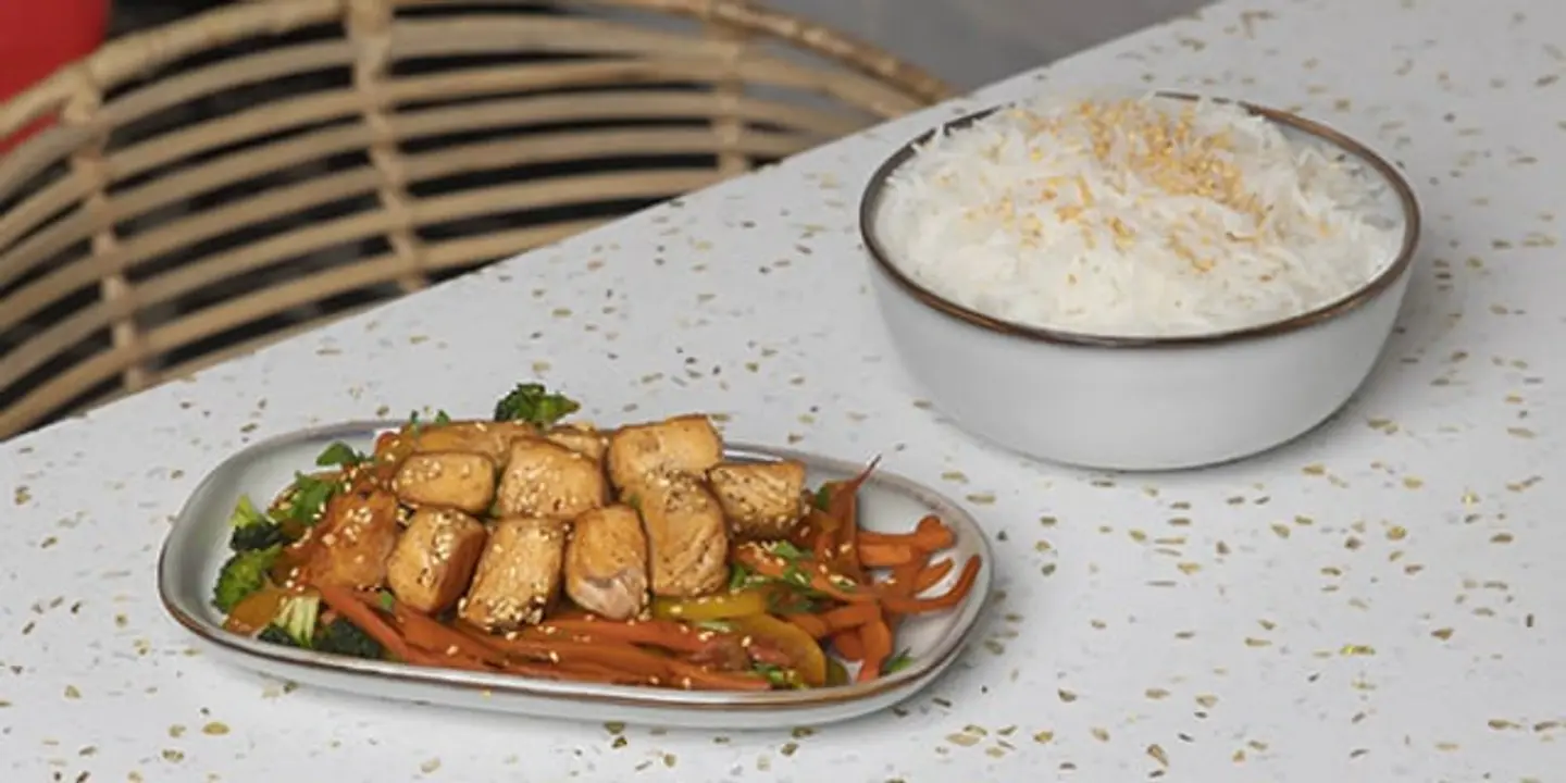 سالمون بالصويا و الزنجبيل