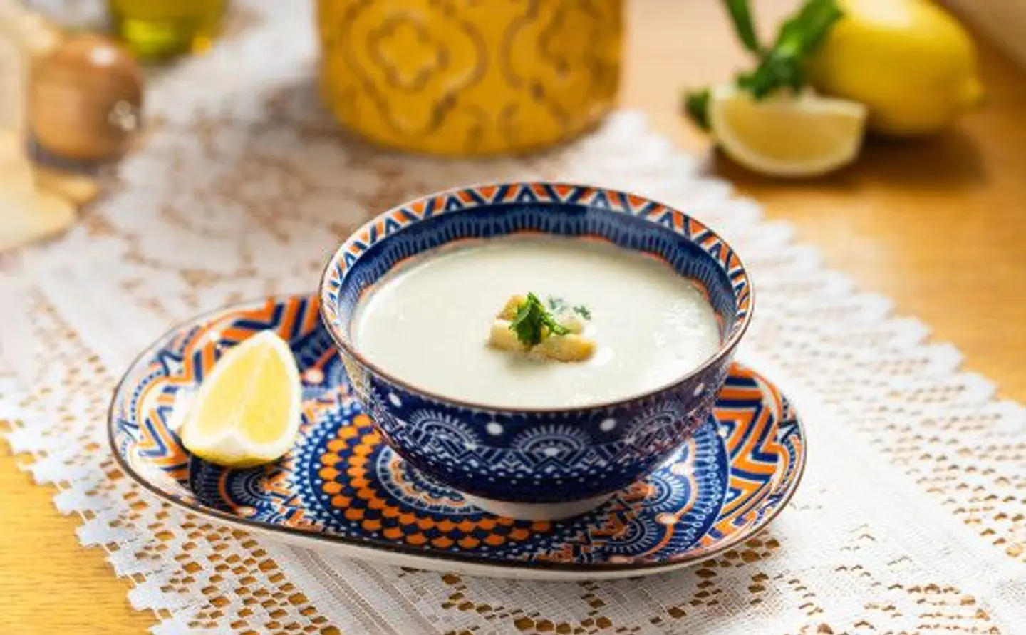 شوربة دجاج بالكريمه