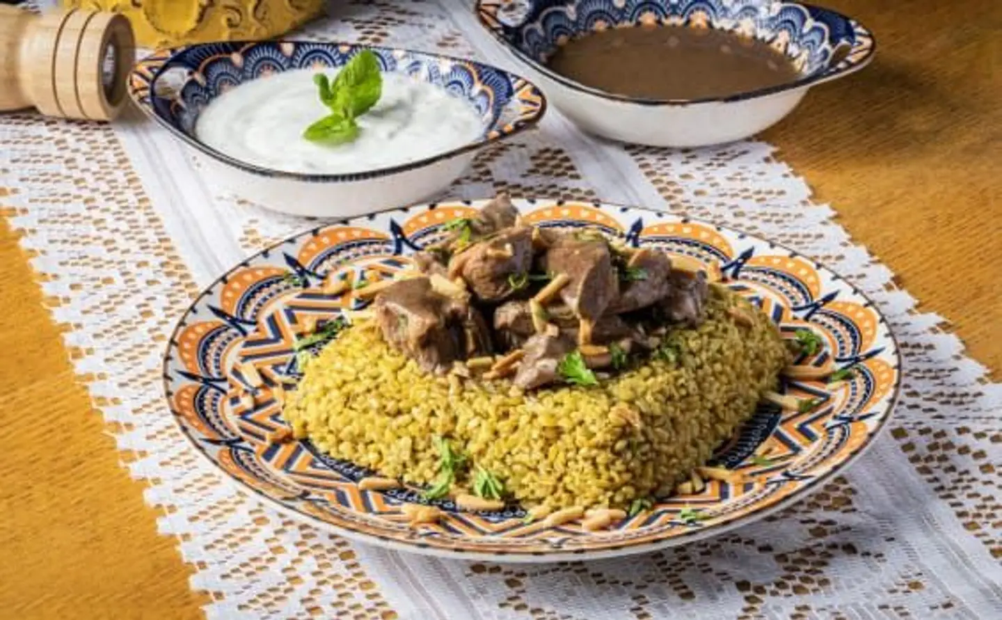 فريكة مع لحمة الخاروف