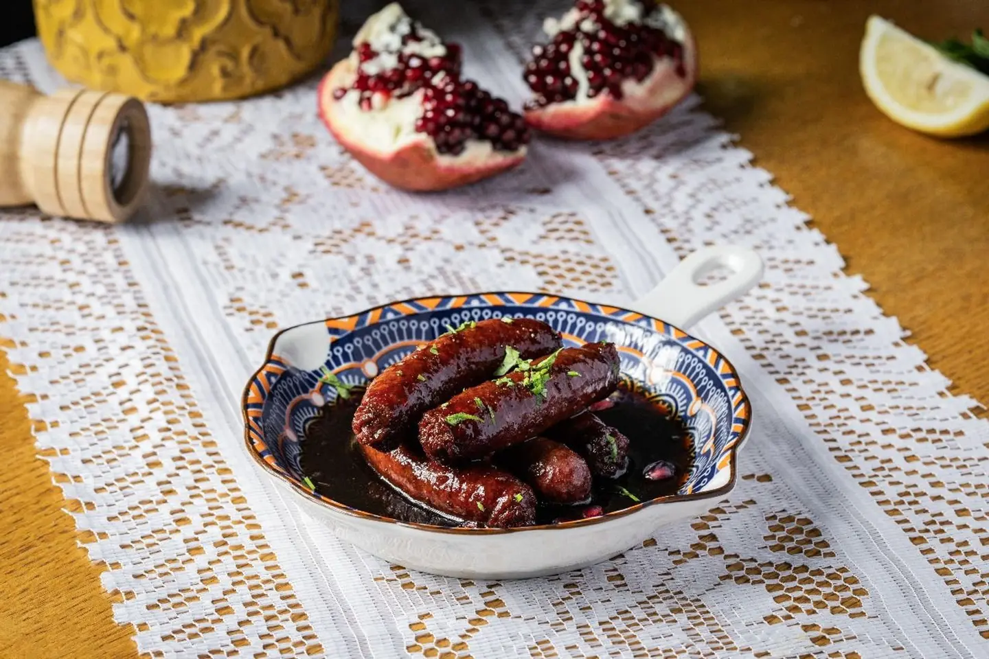 سجق مع دبس الرمان