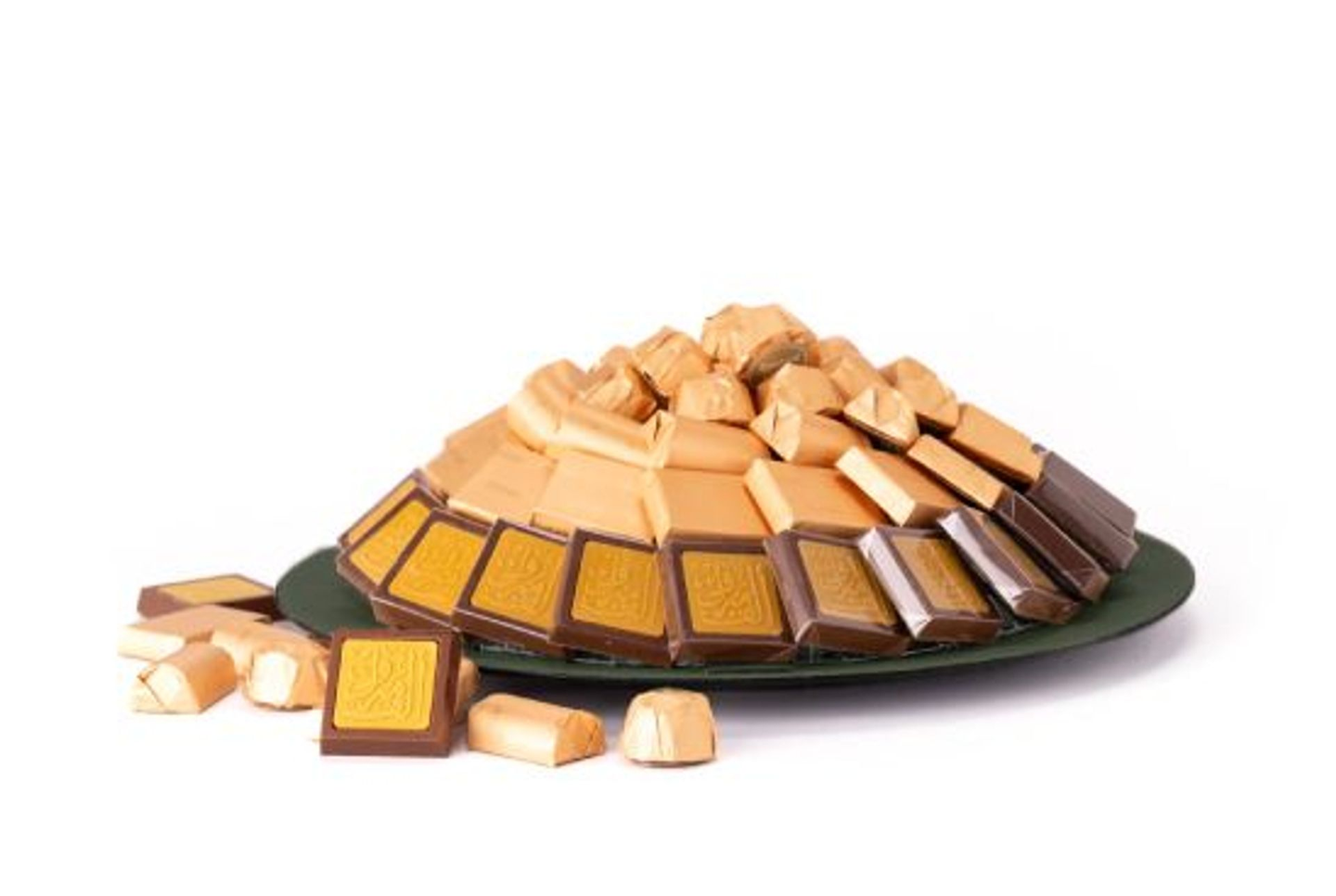 Congratulations Green Small Leather Tray