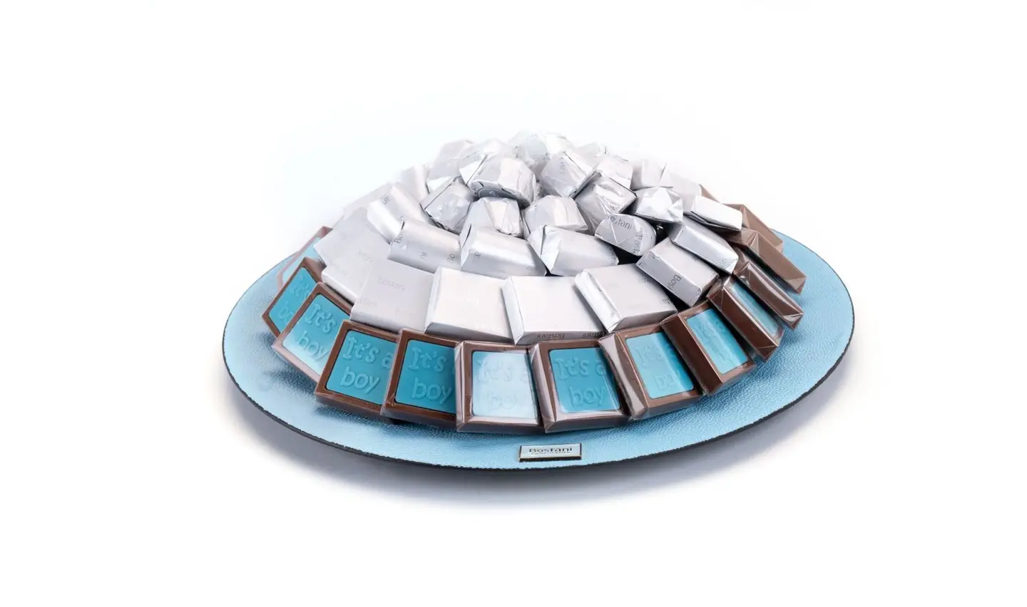 New Baby Boy Chocolate Tray – 860g