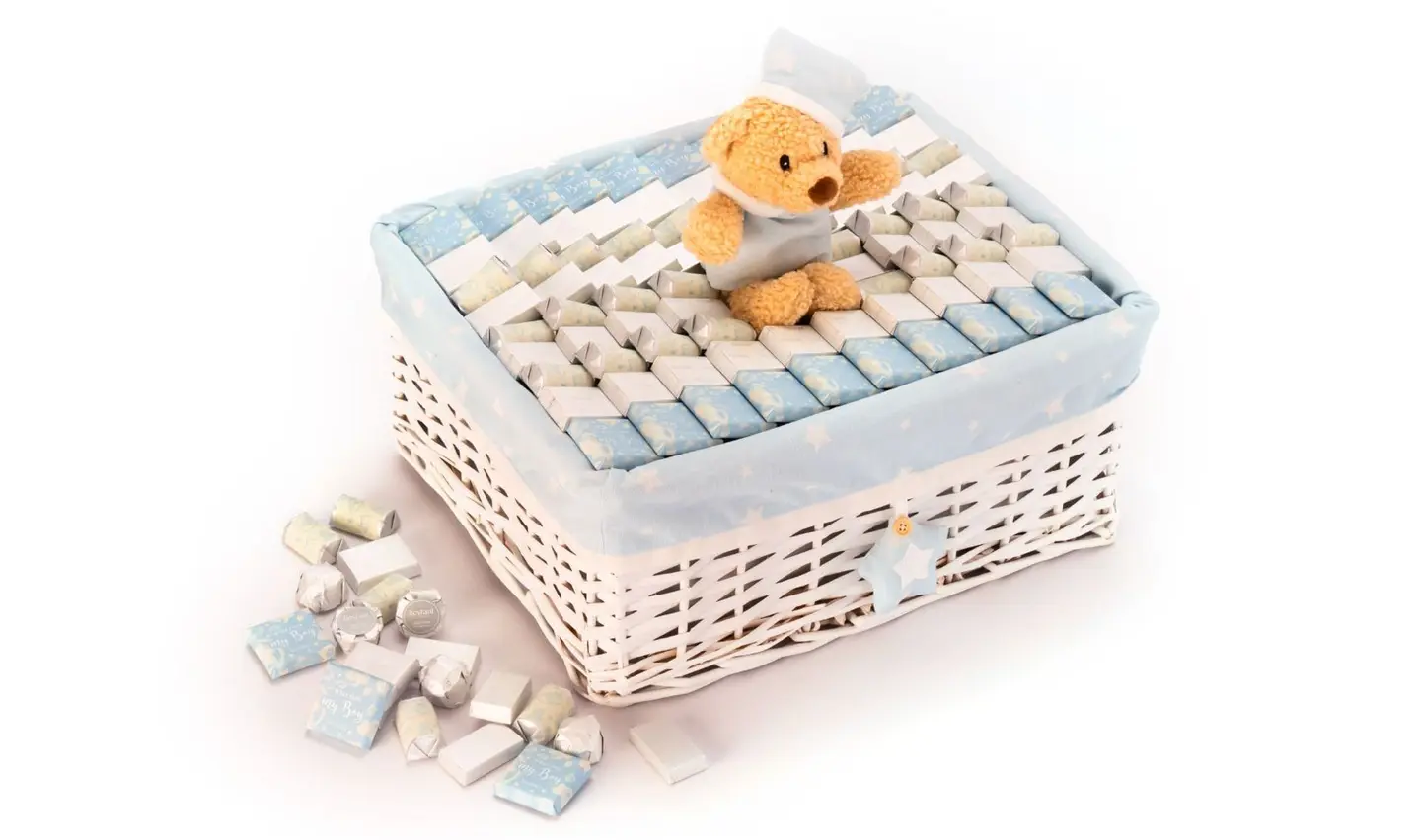 Welcome My Boy Baby Rectangular Basket  1260g