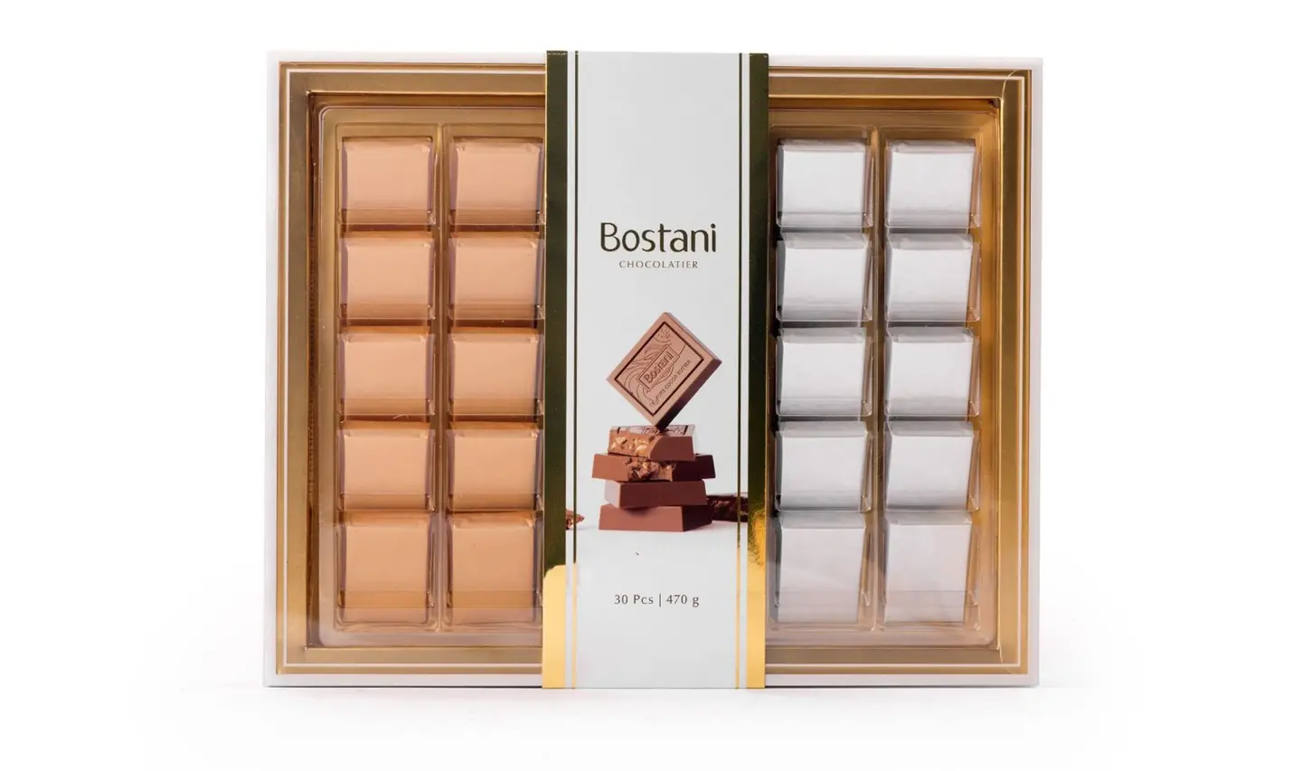 Luxury Chocolate Box With Transparent Lid – 30 Pcs