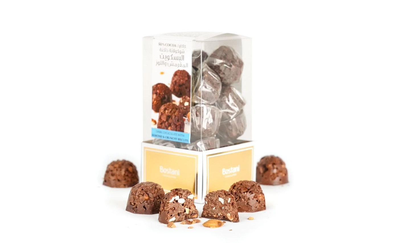 Rocher Dark Chocolate With Almond Transparent Box – 15 Pcs
