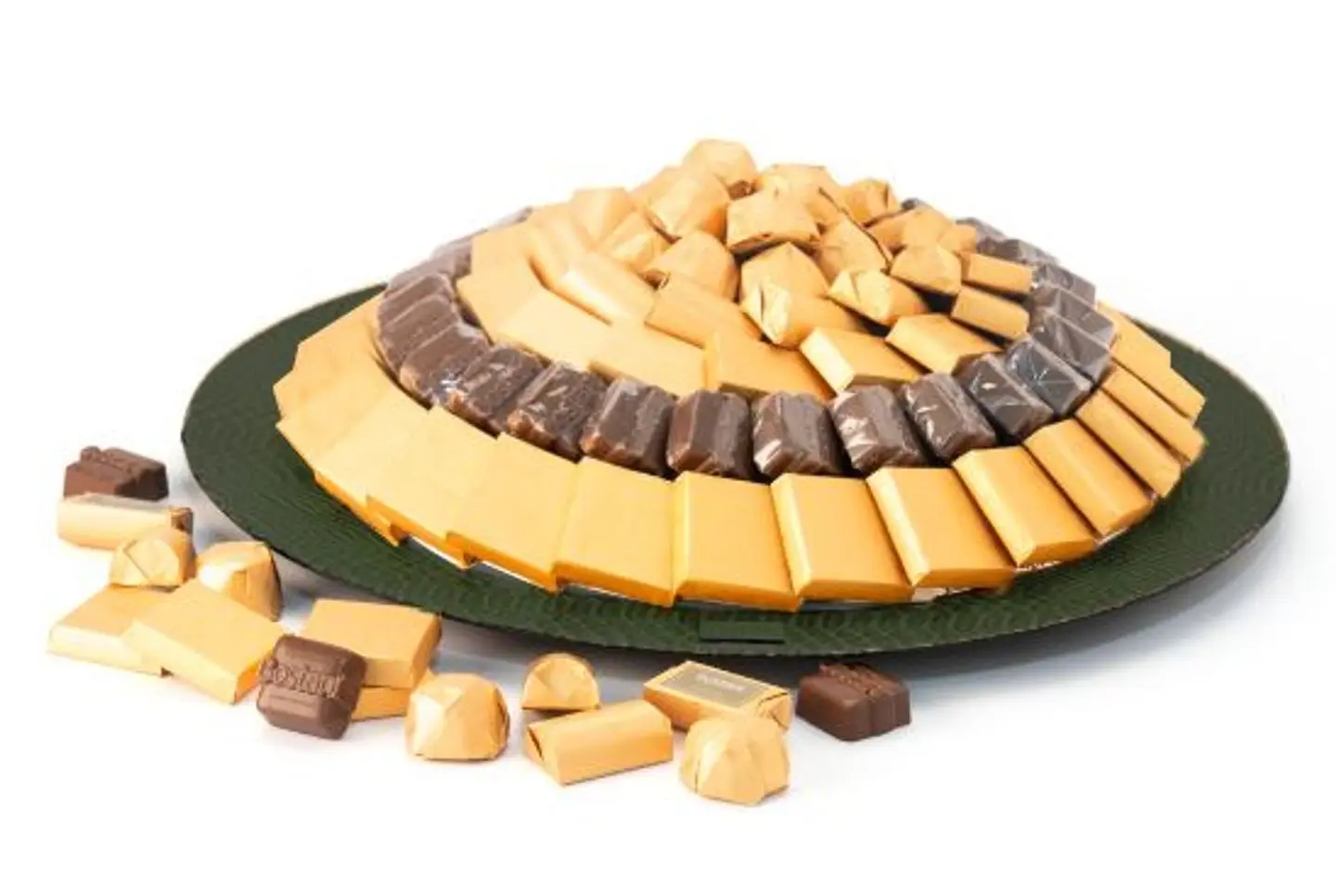 Green Large Round Chocolate Tray