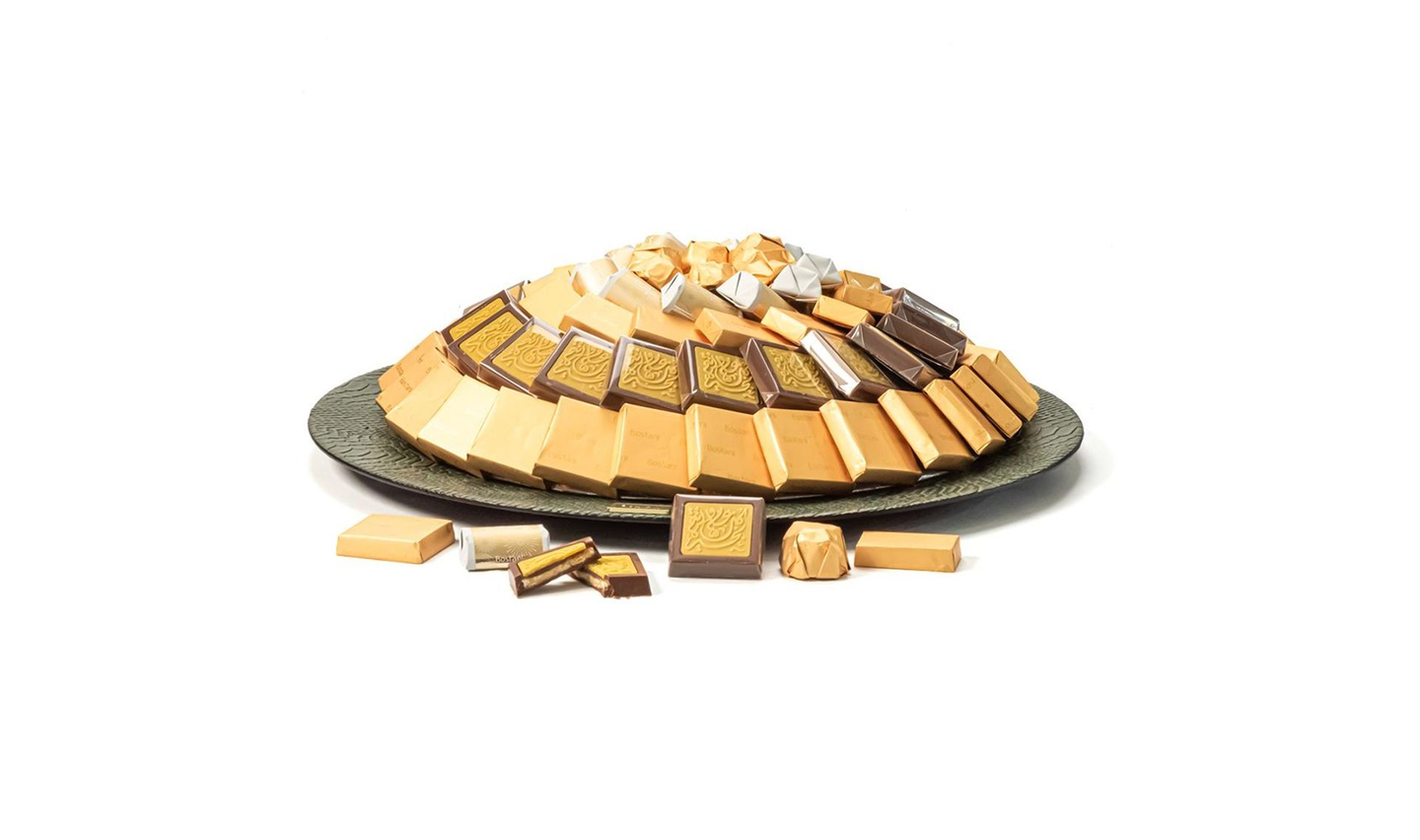 Big Circle Eid Mubarak Green Tray