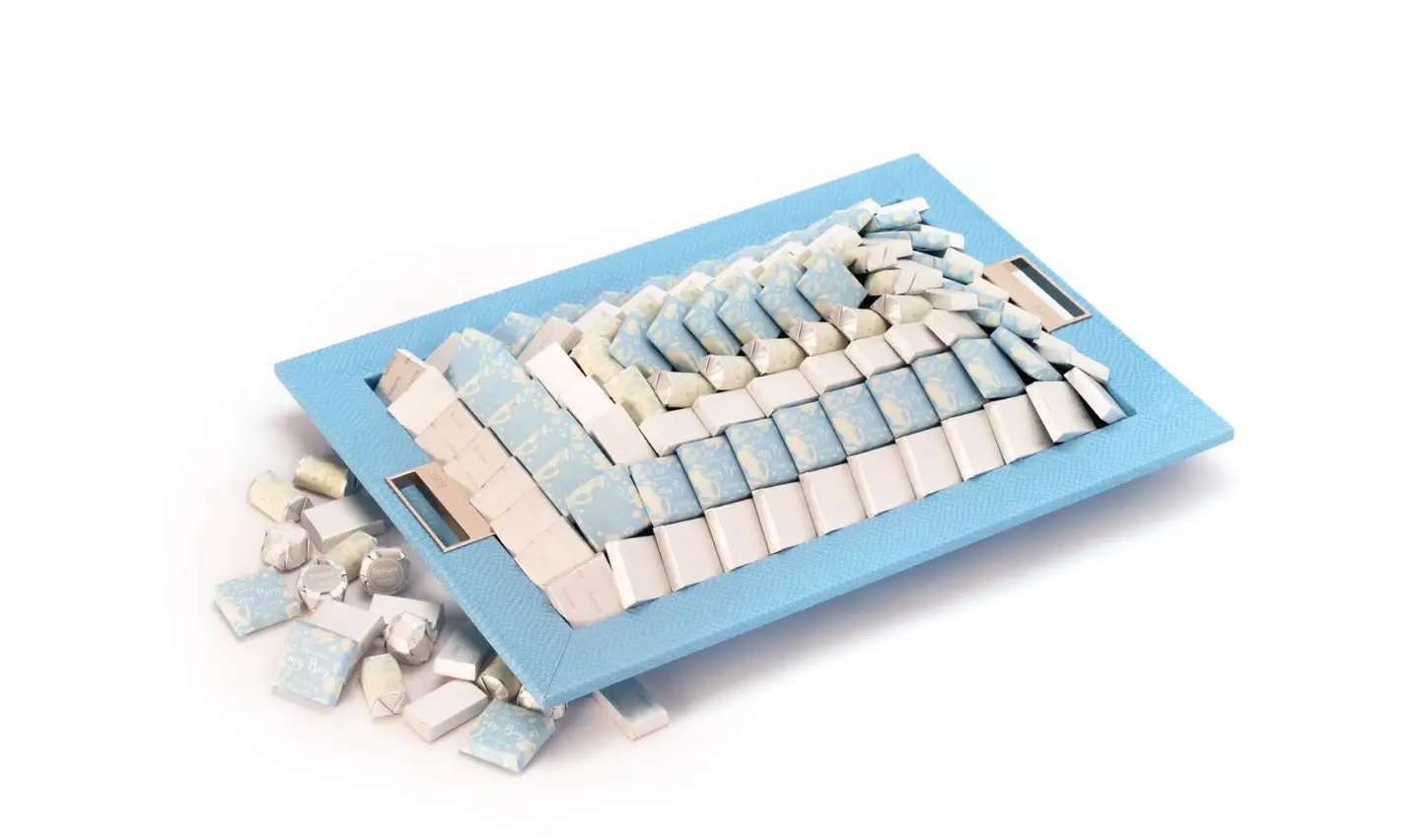 Welcome My Boy Baby Rectangular Tray   1740g