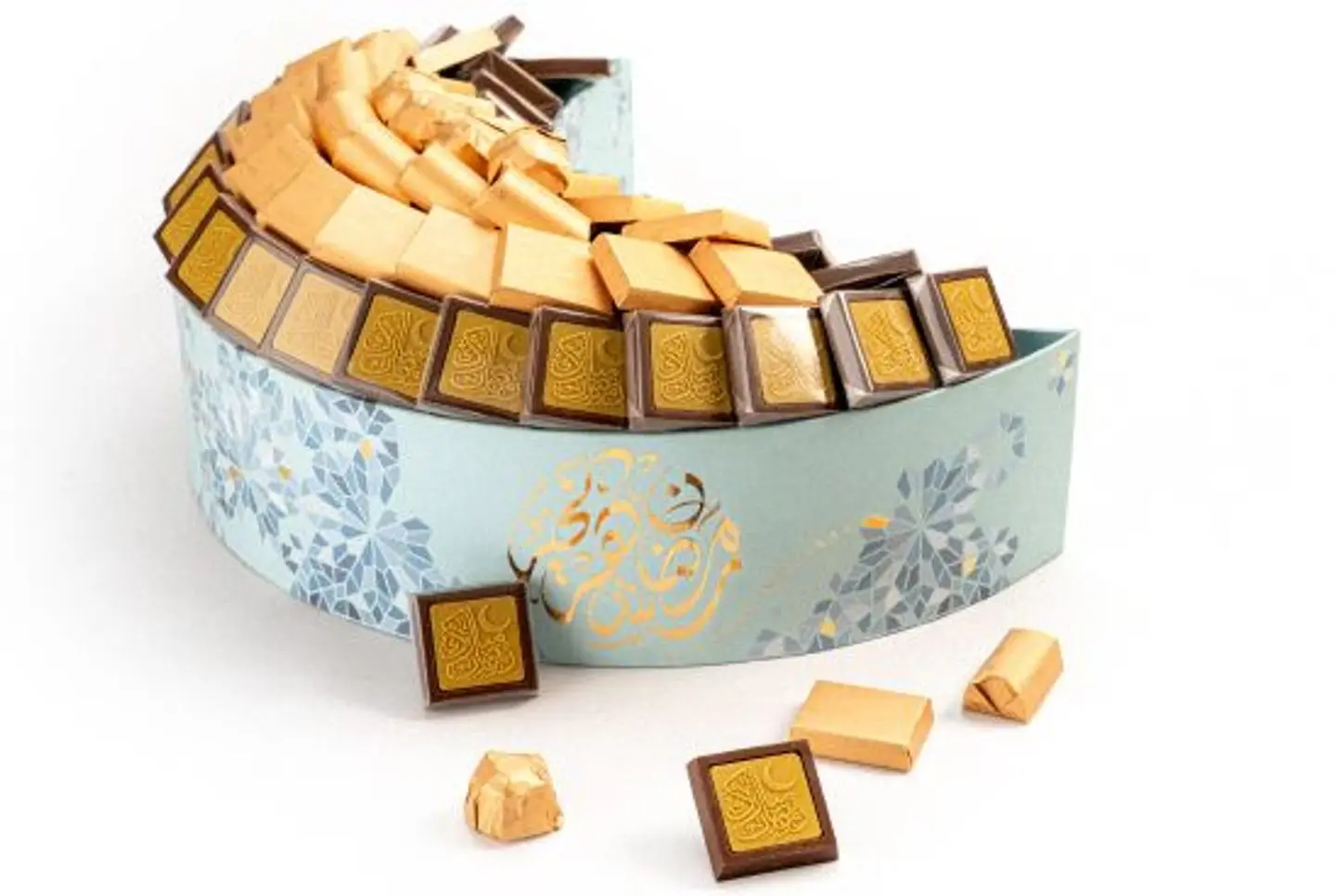 سلة هلال رمضان ازرق