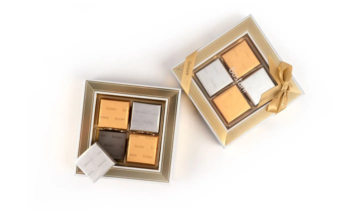 Luxury Chocolate Box With Transparent Lid – 8 Pcs