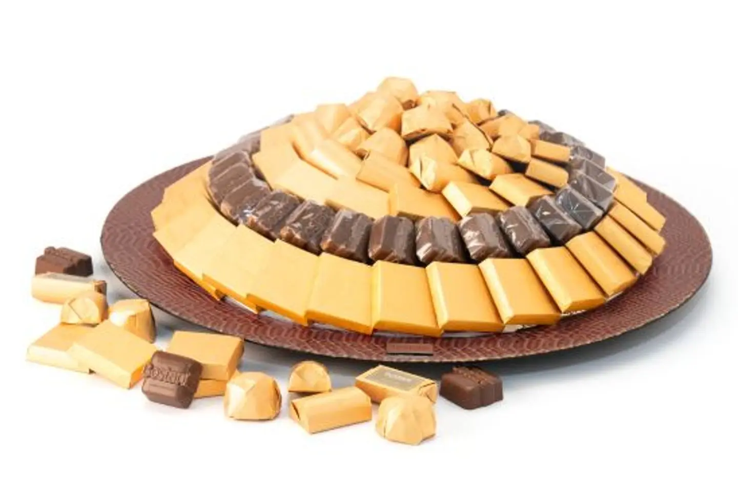 Brown Large Round Chocolate Tray