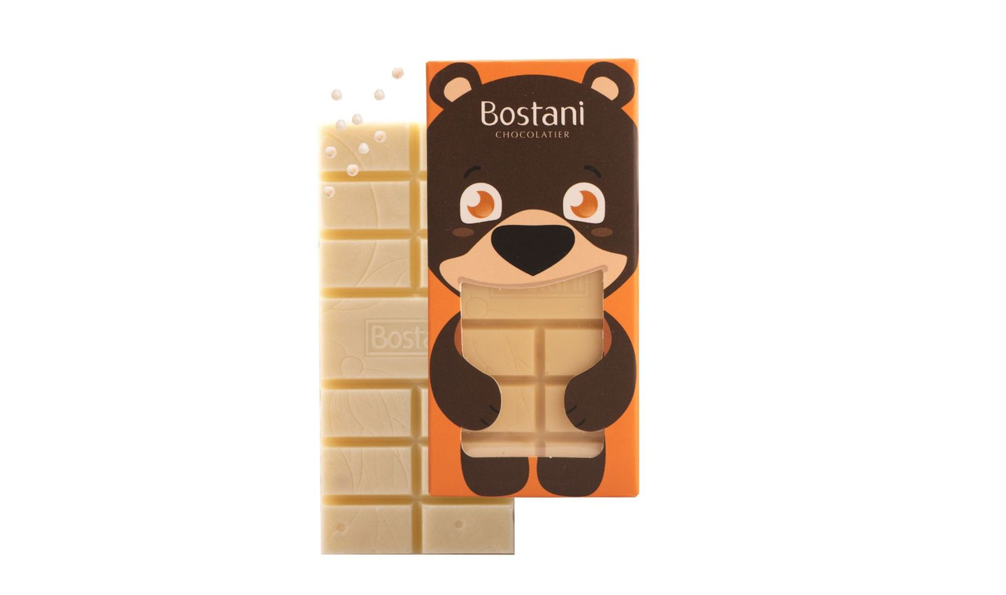 Kids White Chocolate Bar With Crispy – 40 G