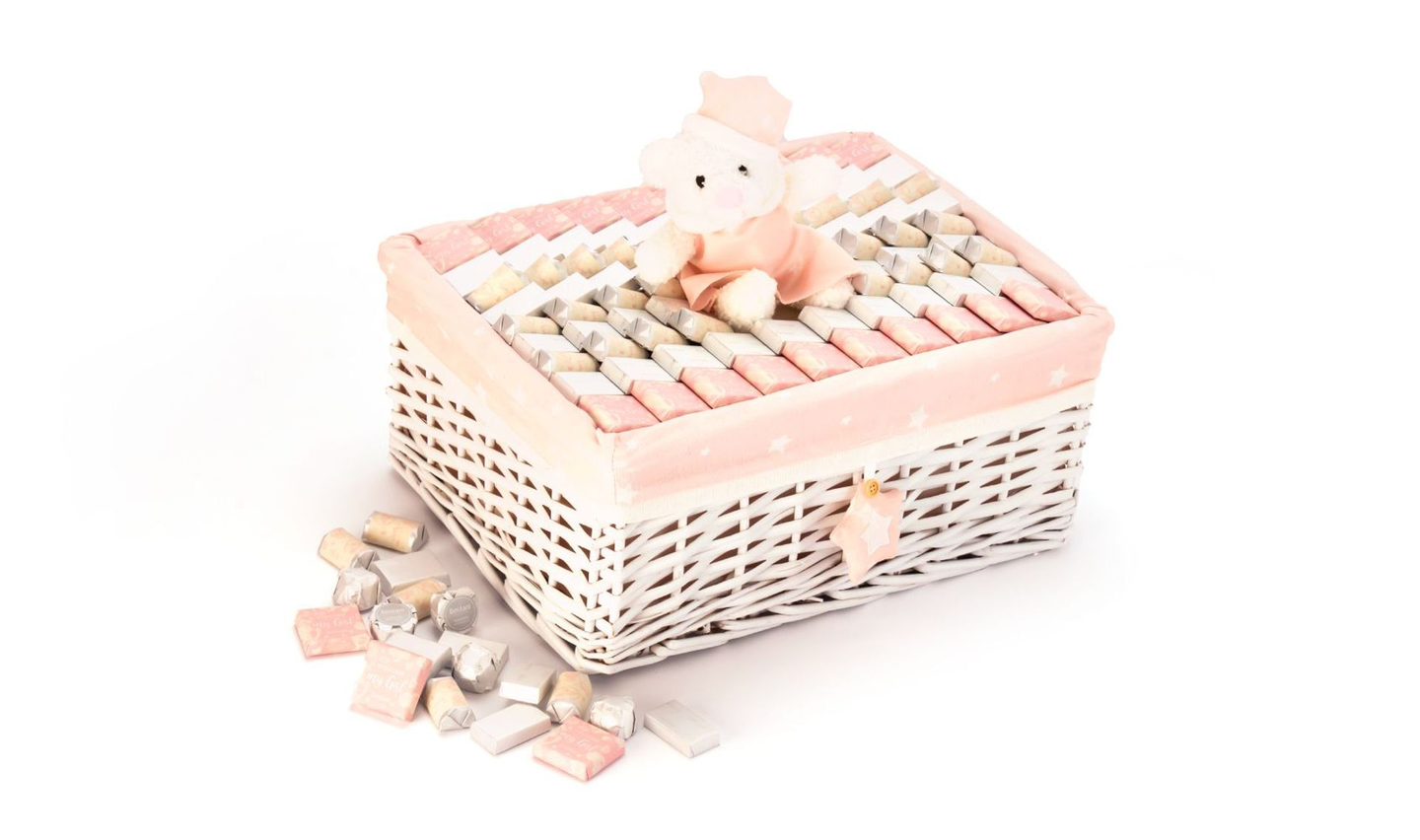 Welcome My Girl Baby Rectangular Basket  1260g