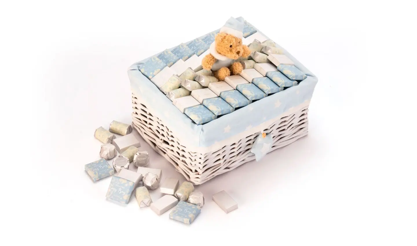 Welcome My Boy Baby Rectangular Basket  670g