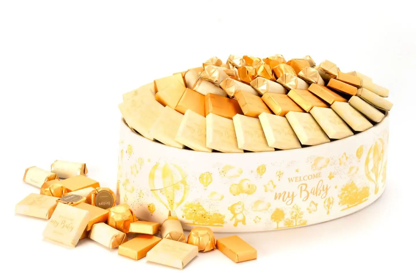 سلة مرحبًا بالطفل البيج – 870 جرام