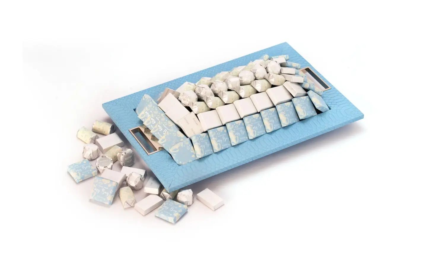 Welcome My Boy Baby Rectangular Tray   930g