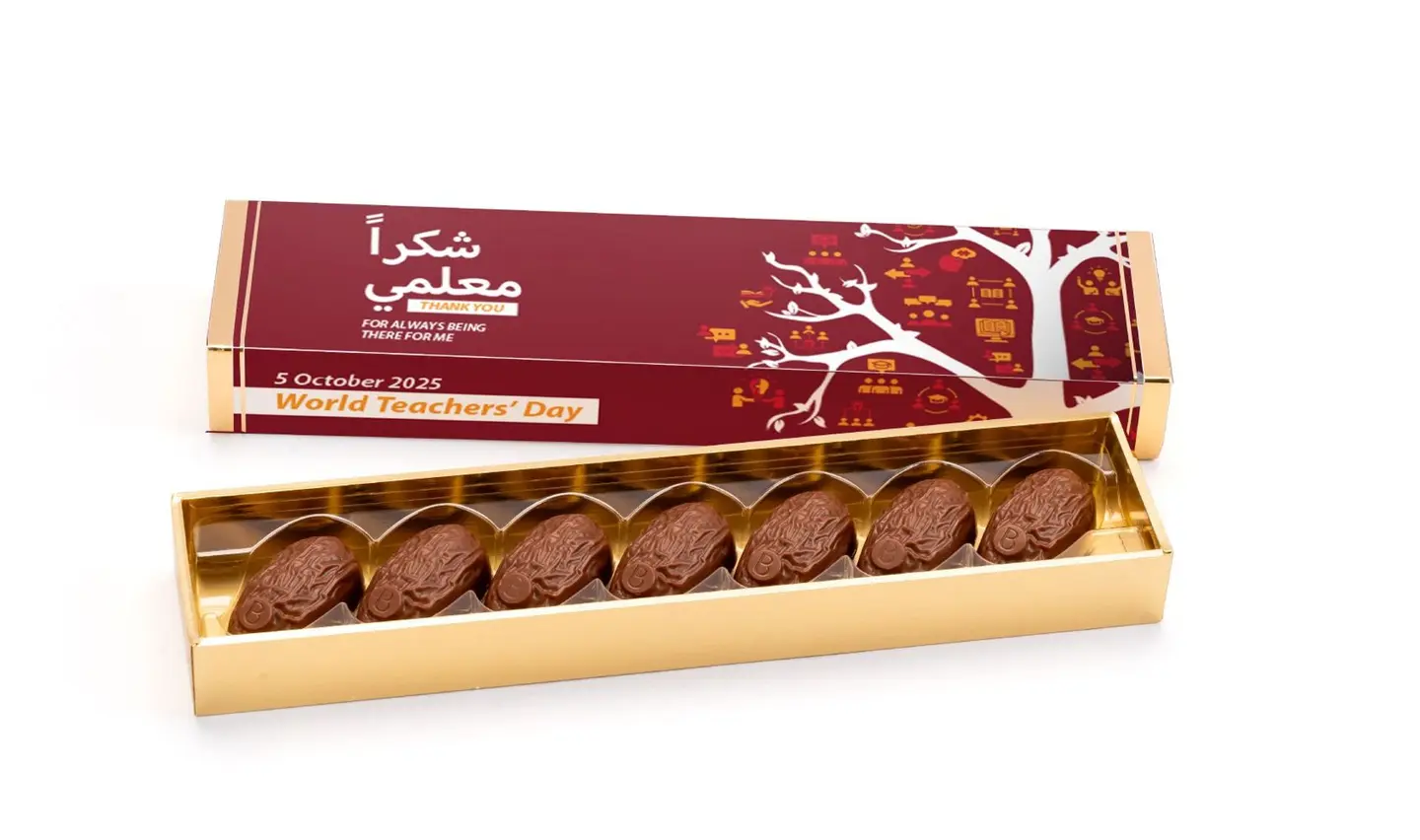 Gratitude Box For Teacher – 7 Pcs Date Chocolate