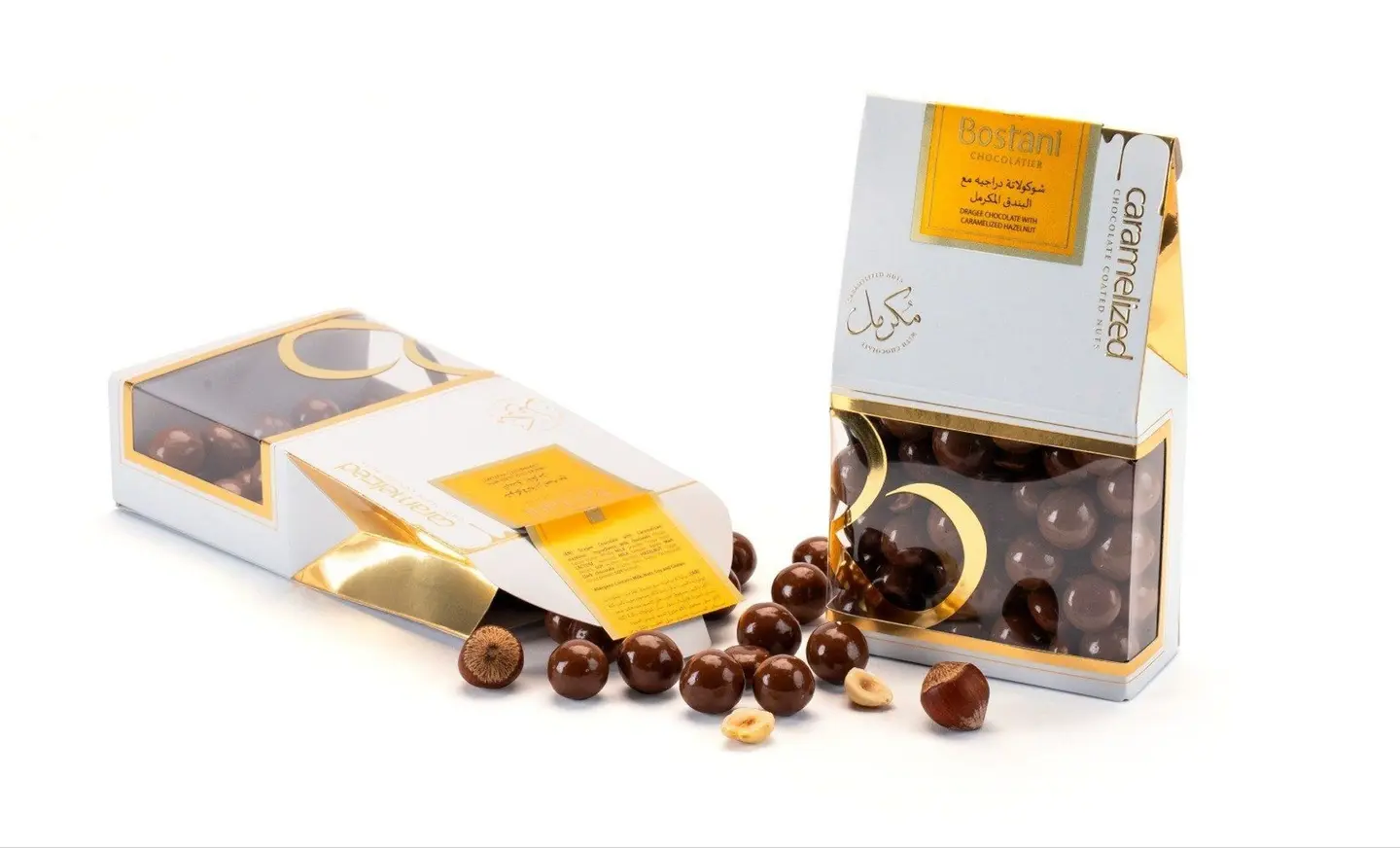 Caramelized Hazelnut Dragée Chocolate Box – 200g