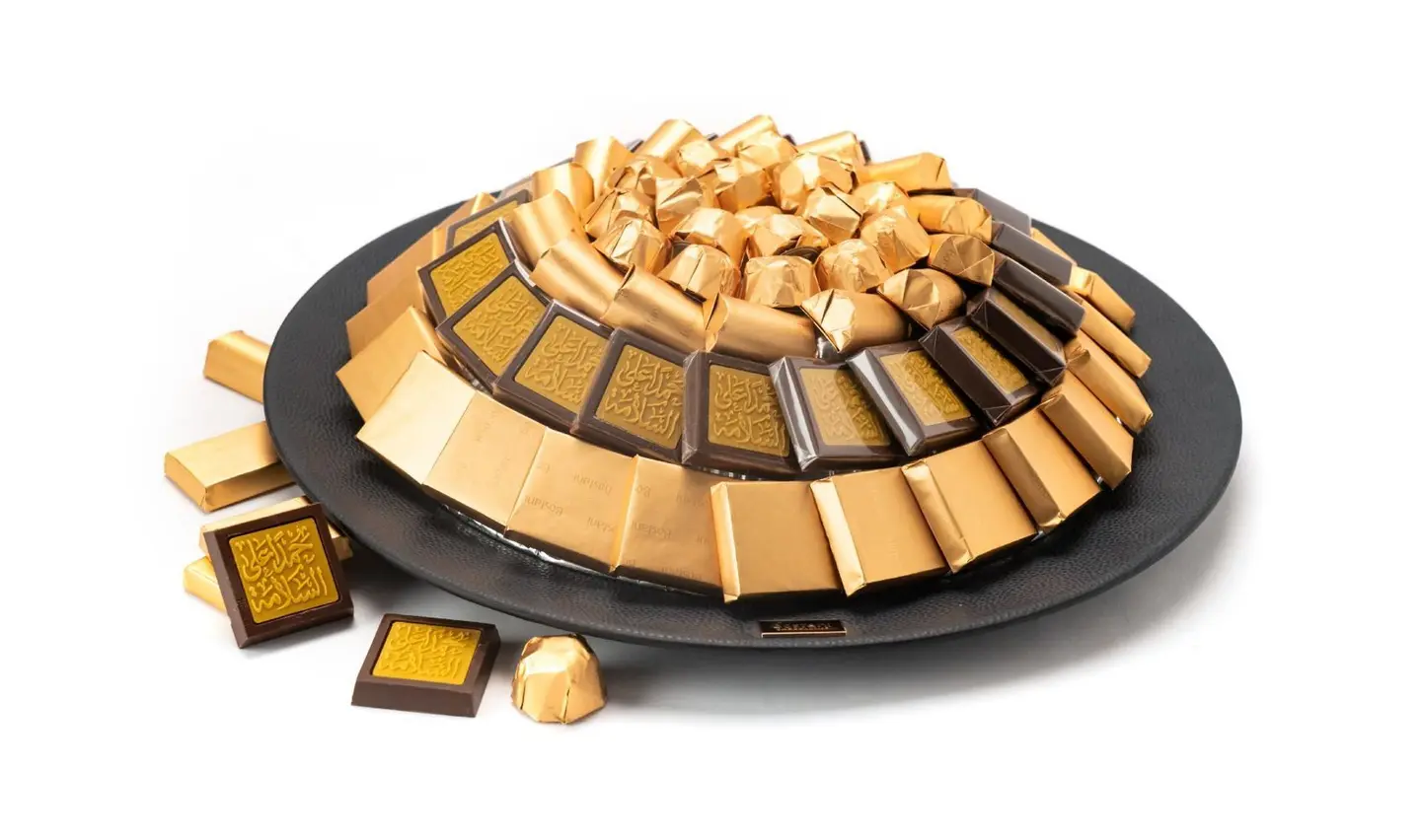 Get Well Soon Black Large Leather Tray