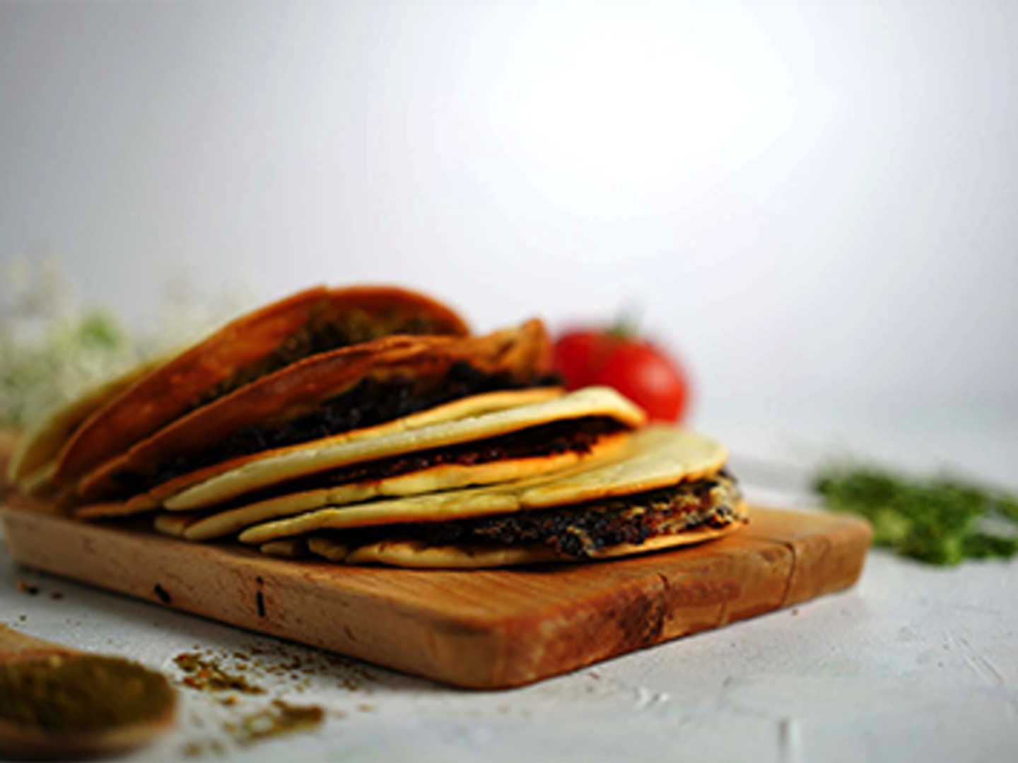 زعتر باللبنة