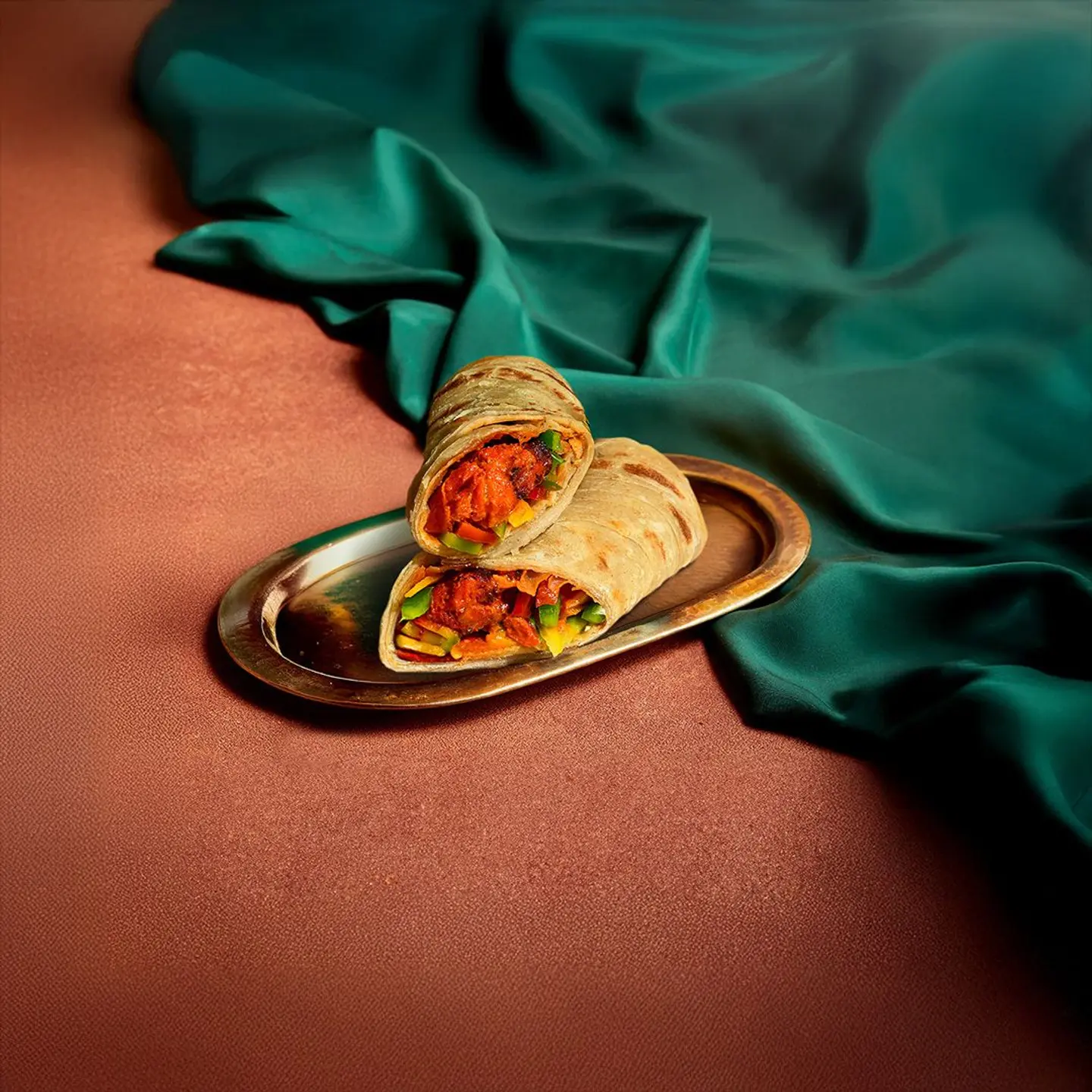 ميني براتا ملفوفة بالدجاج بالزبدة