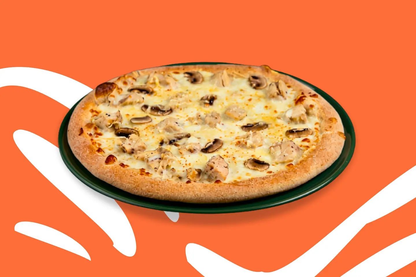 Chicken Alfredo Pizza Large