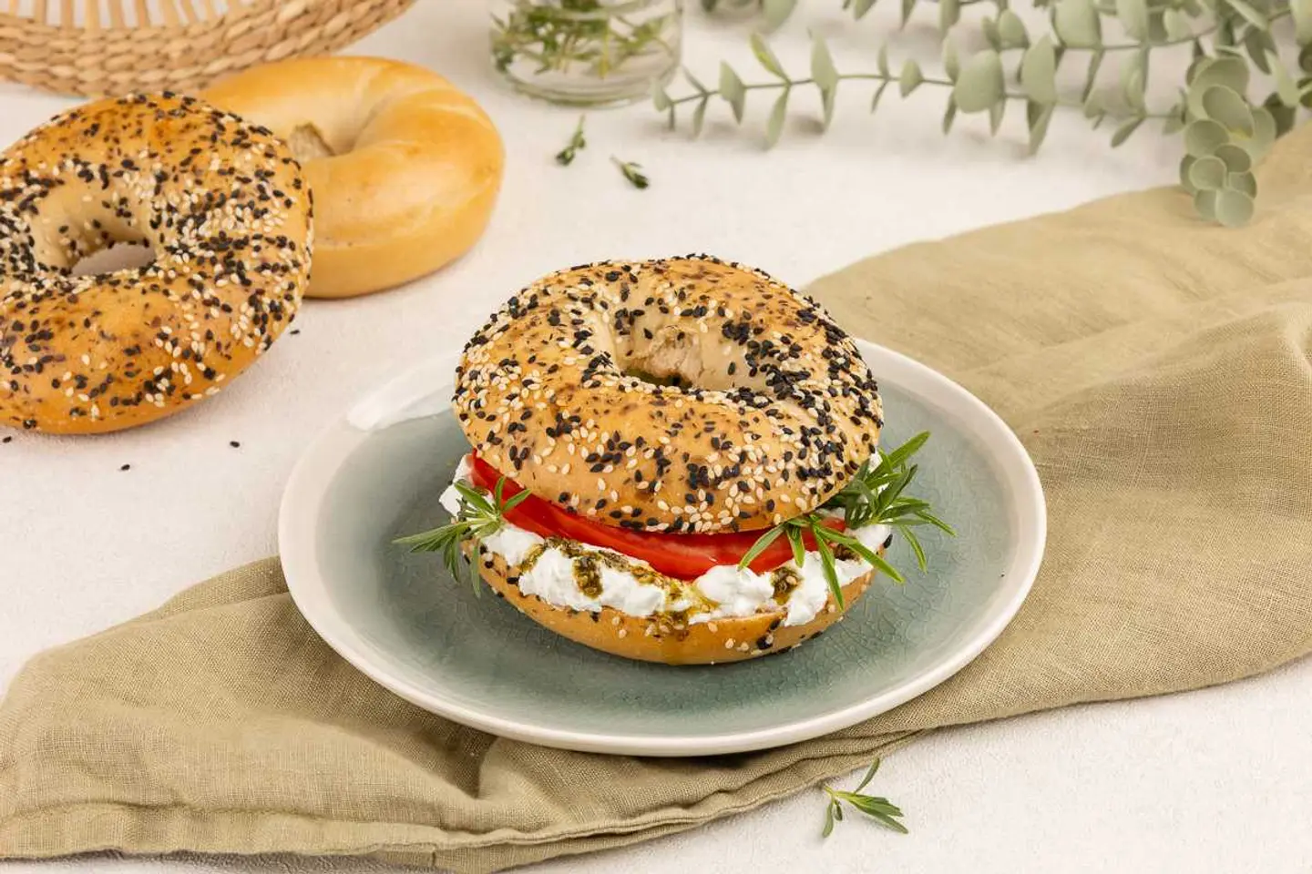 Fresh Zaatar Bagel