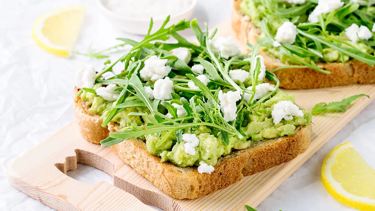 Rocket Goat Cheese Avocado Toast