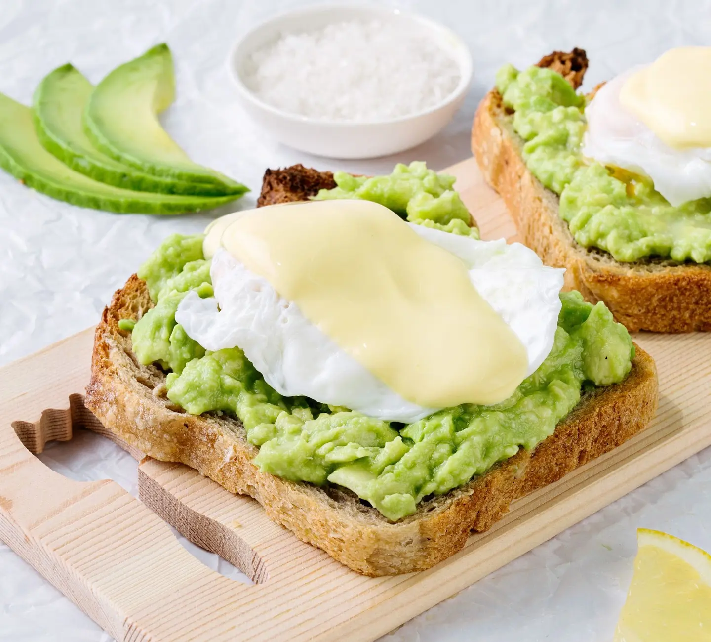 Eggs Benedict Avocado Toast