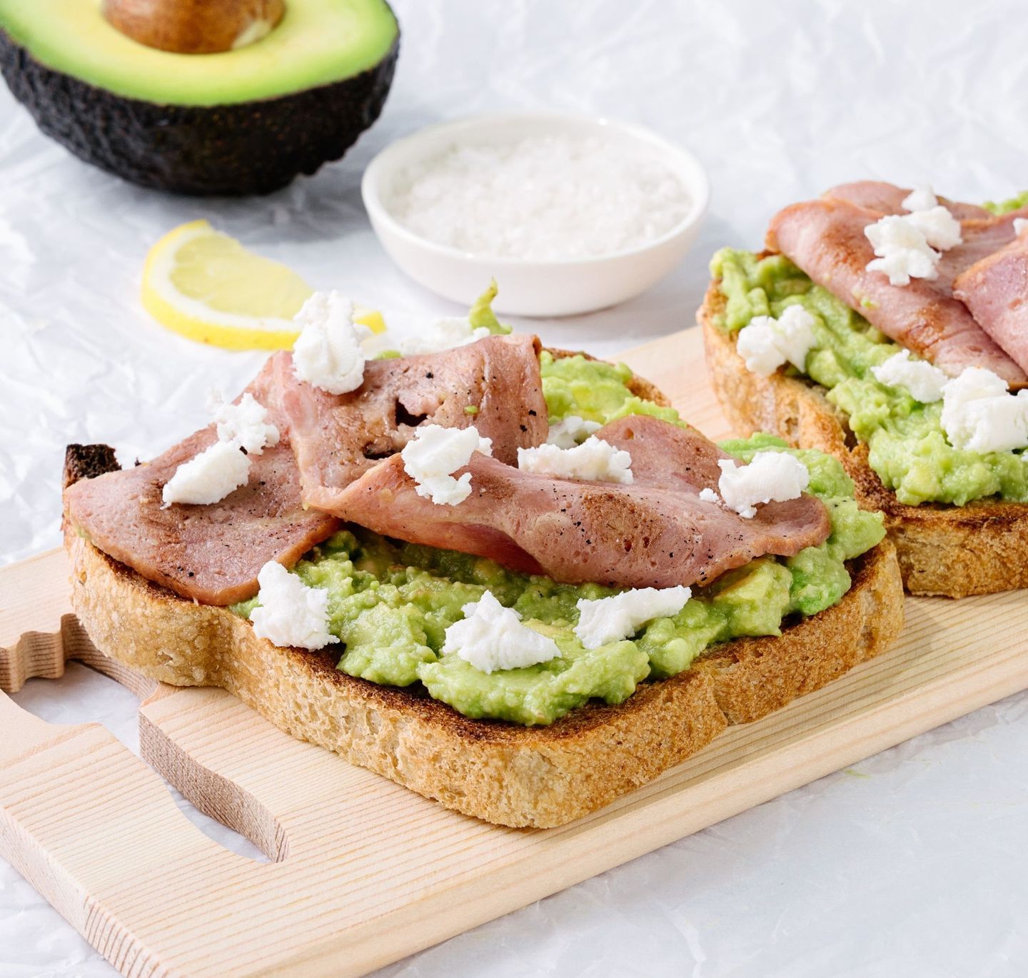 Goat Cheese & Bacon Avocado Toast
