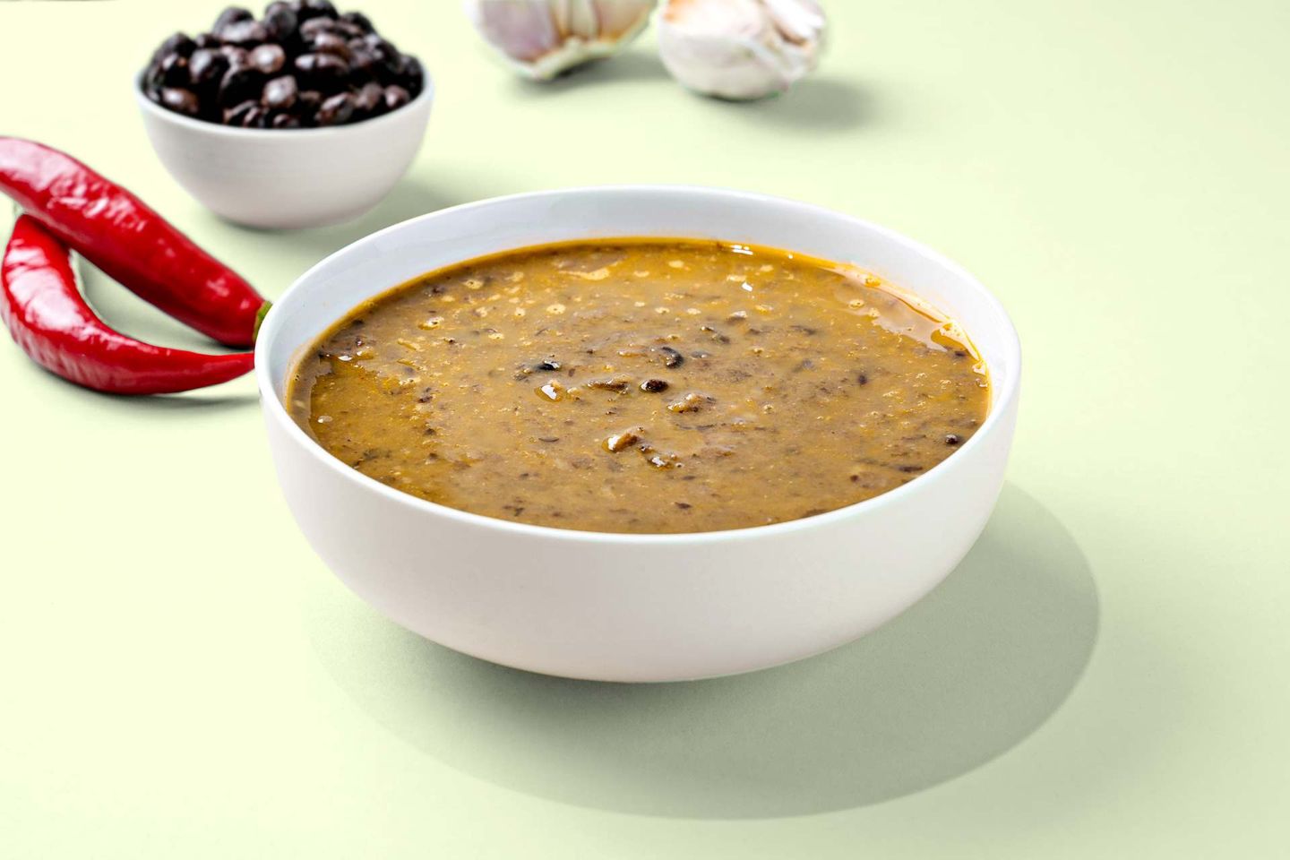 Spicy Black Bean Soup (Vegetarian)