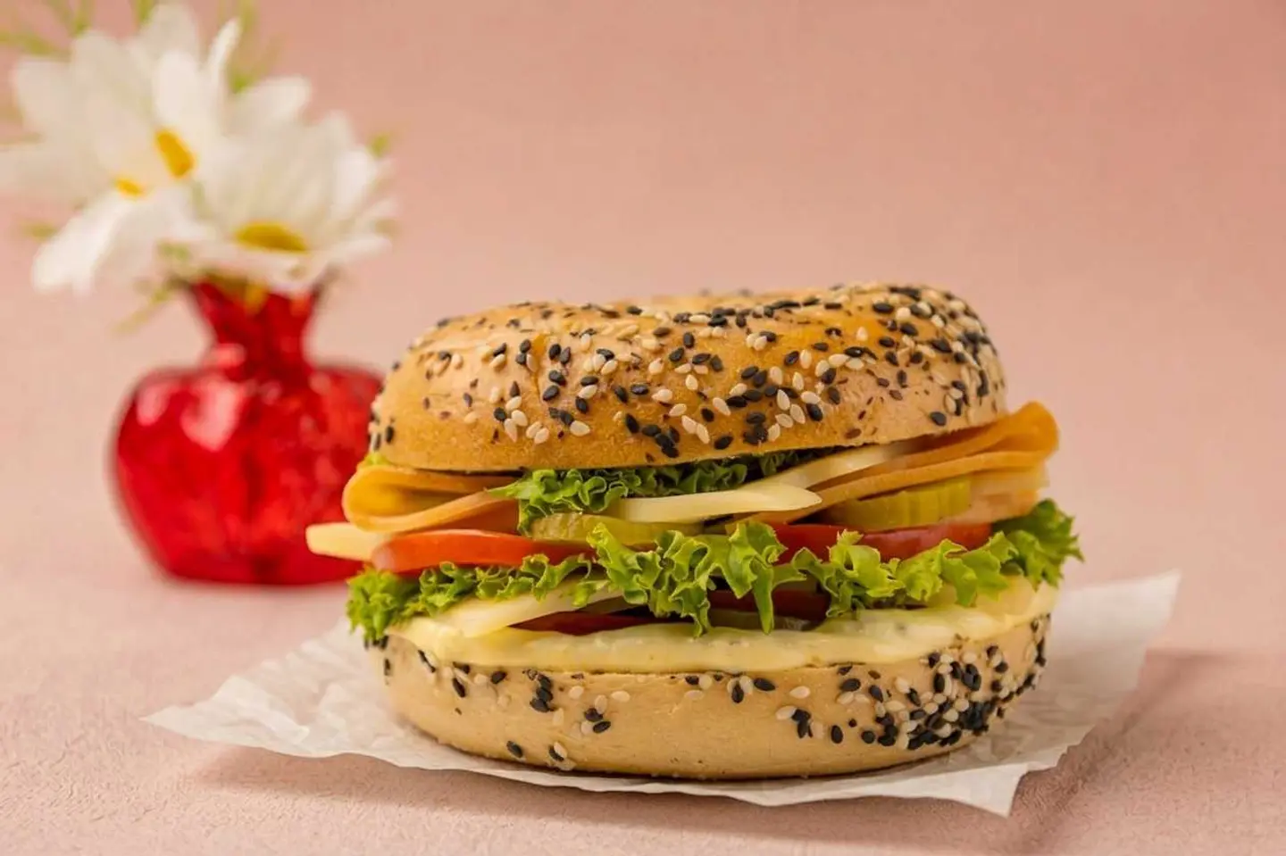Turkey & Cheese Bagel