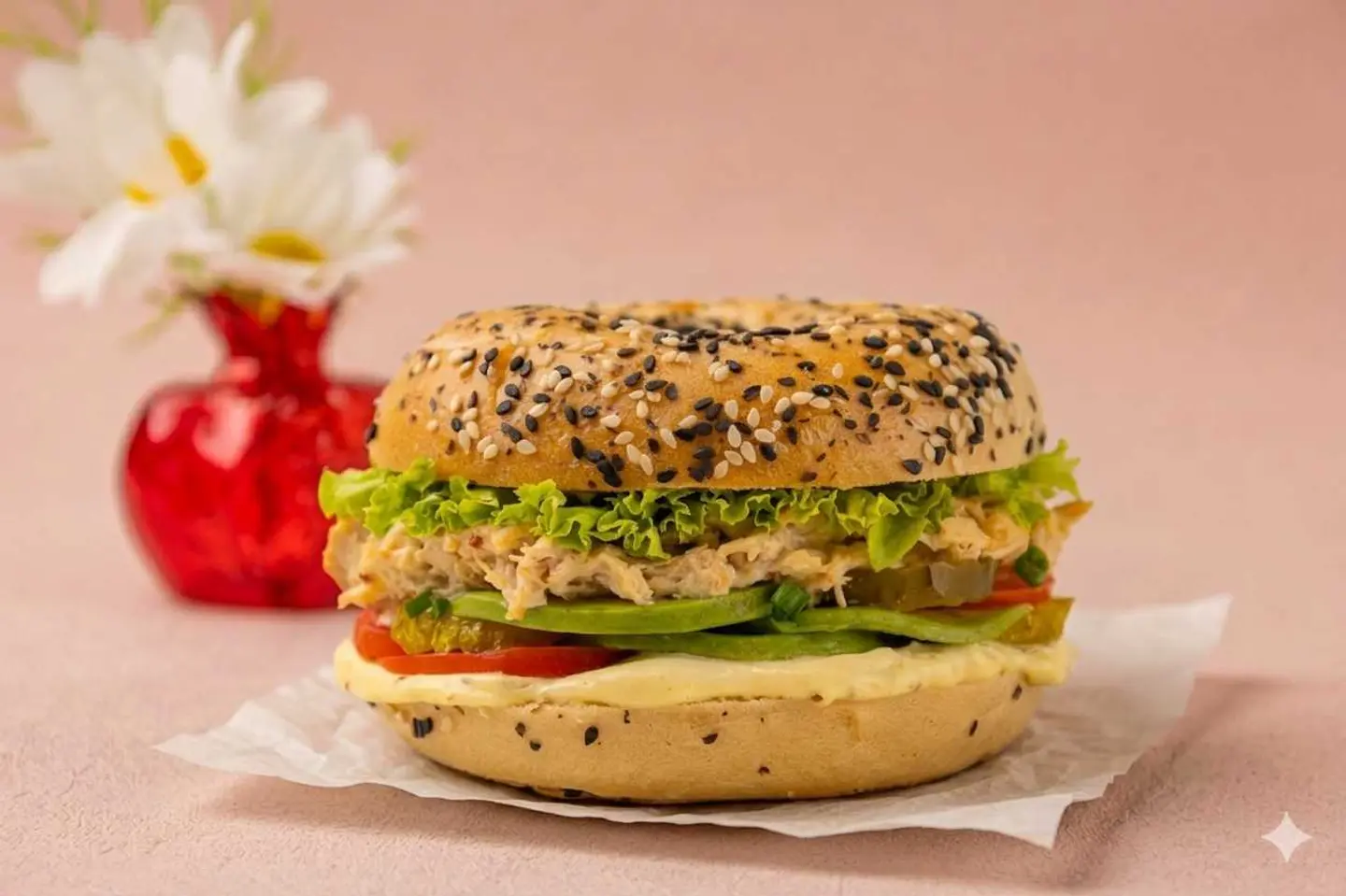Chicken Avocado Bagel
