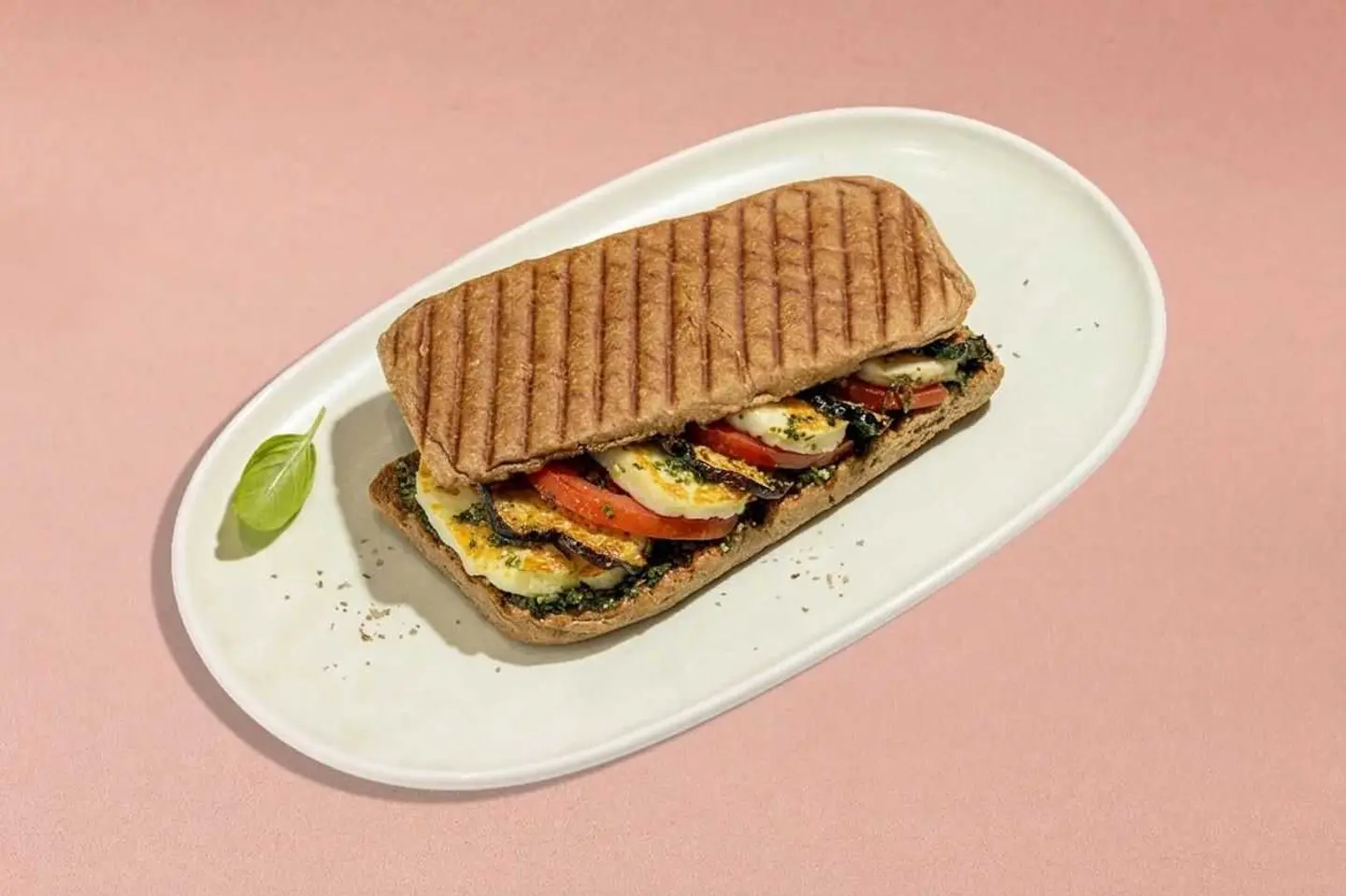 Eggplant & Halloumi Sandwich