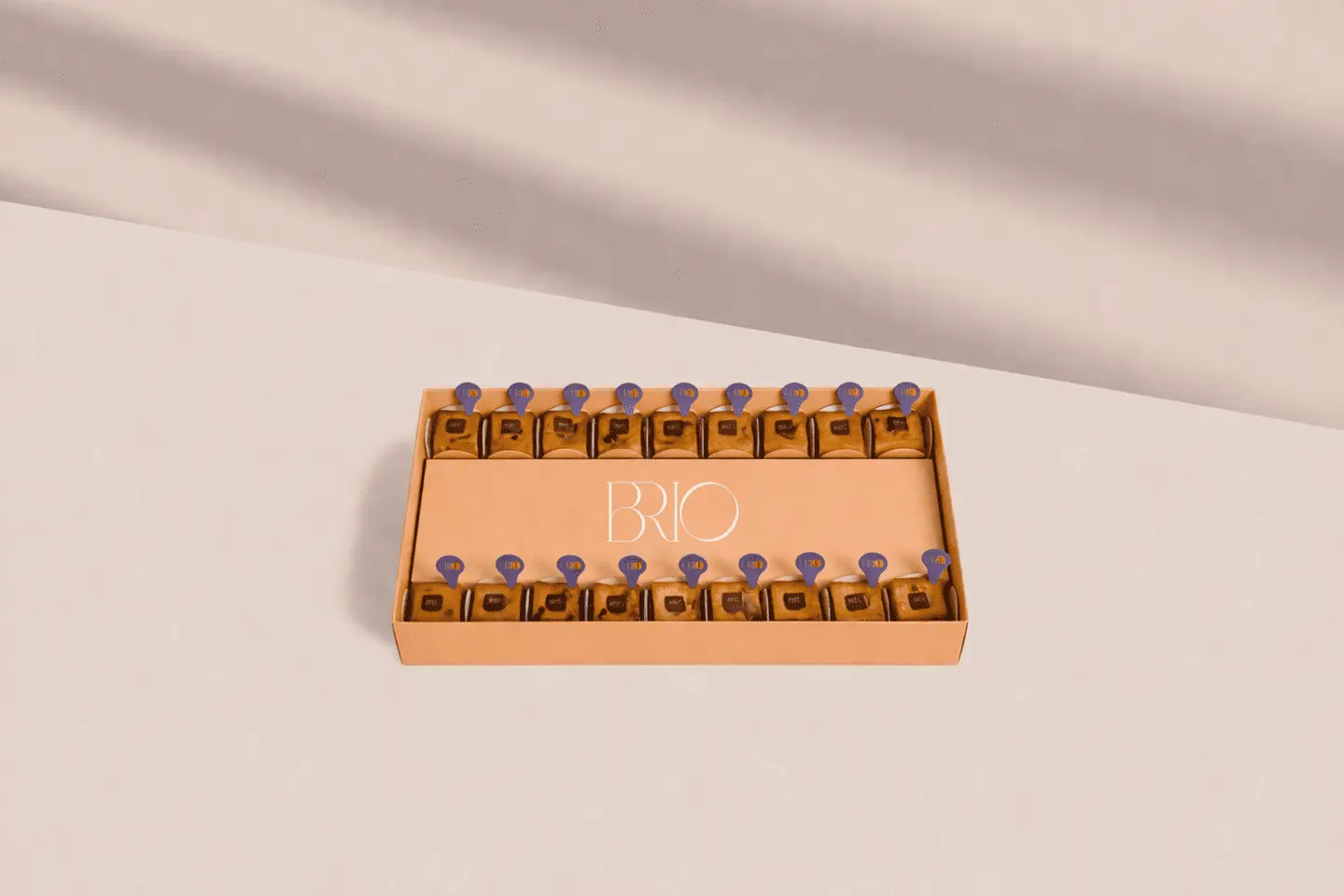 بوكس ميني تشيز كيك مدريد بالبيكان 18 قطعة